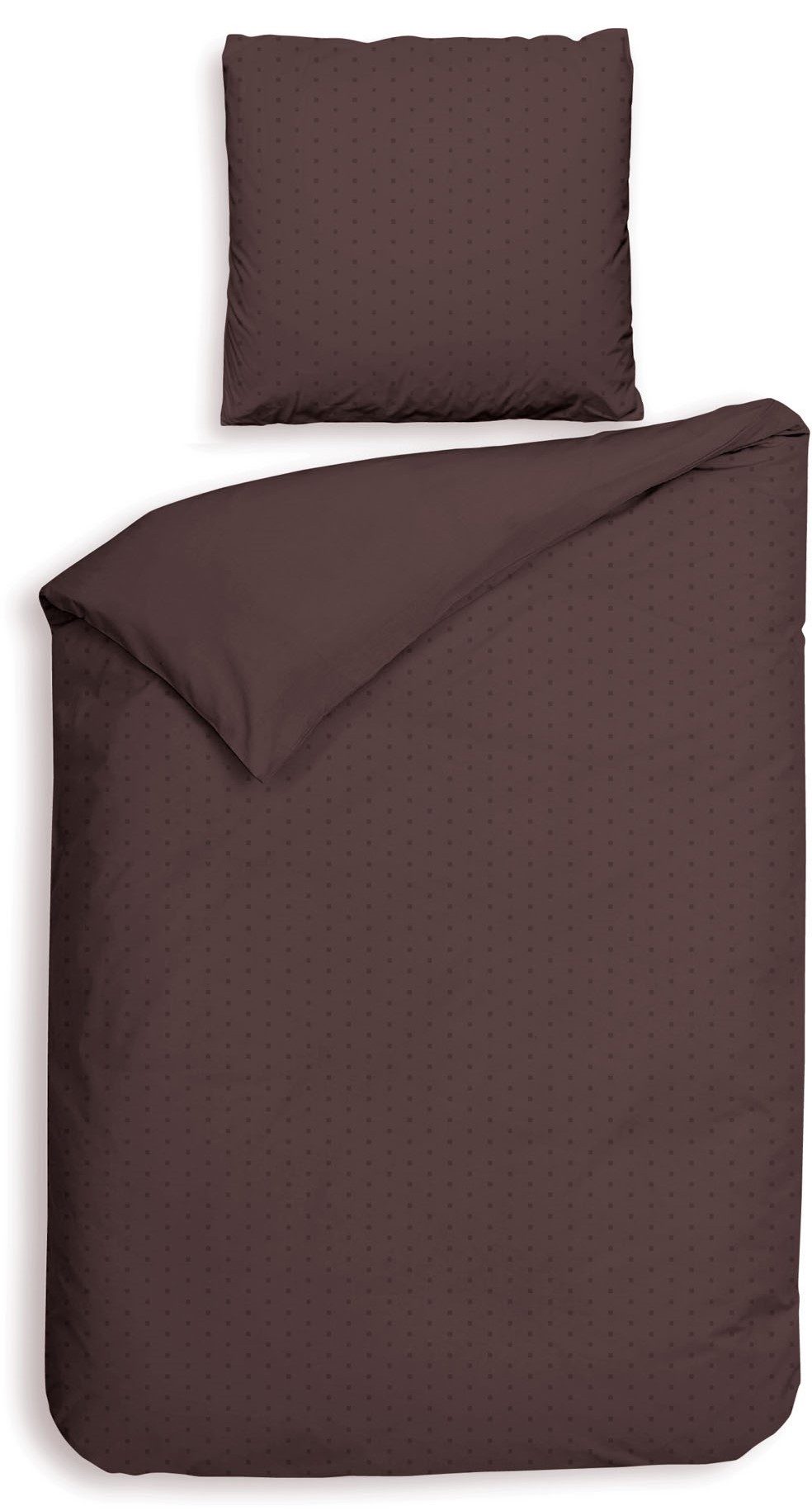 Heckett and Lane Bettwäsche Punto, Mako-Satin, 2 teilig, gepunktet, 100% Baumwolle ab 135x200 cm.