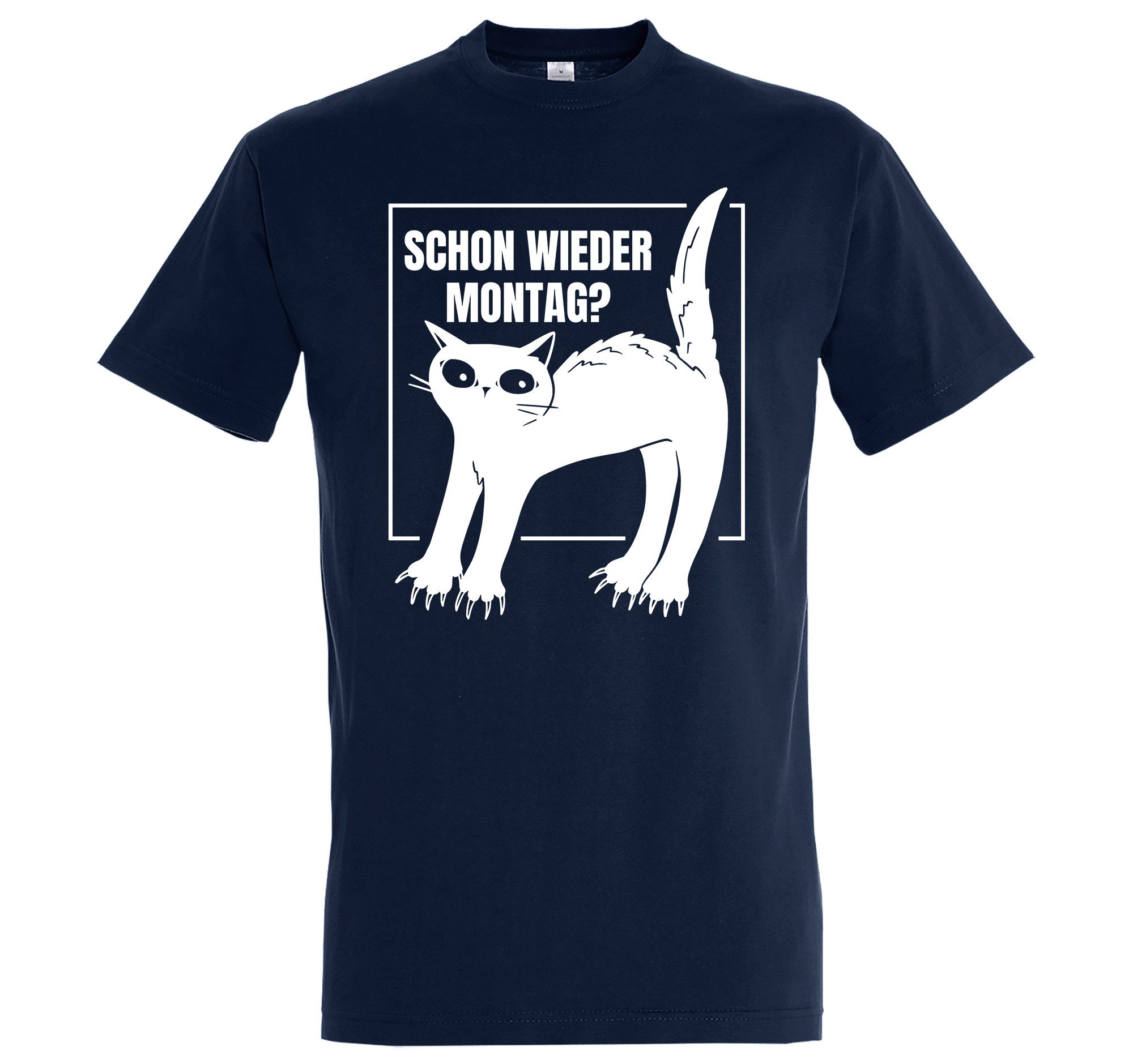 Print-Shirt Montags Katze Herren T-Shirt