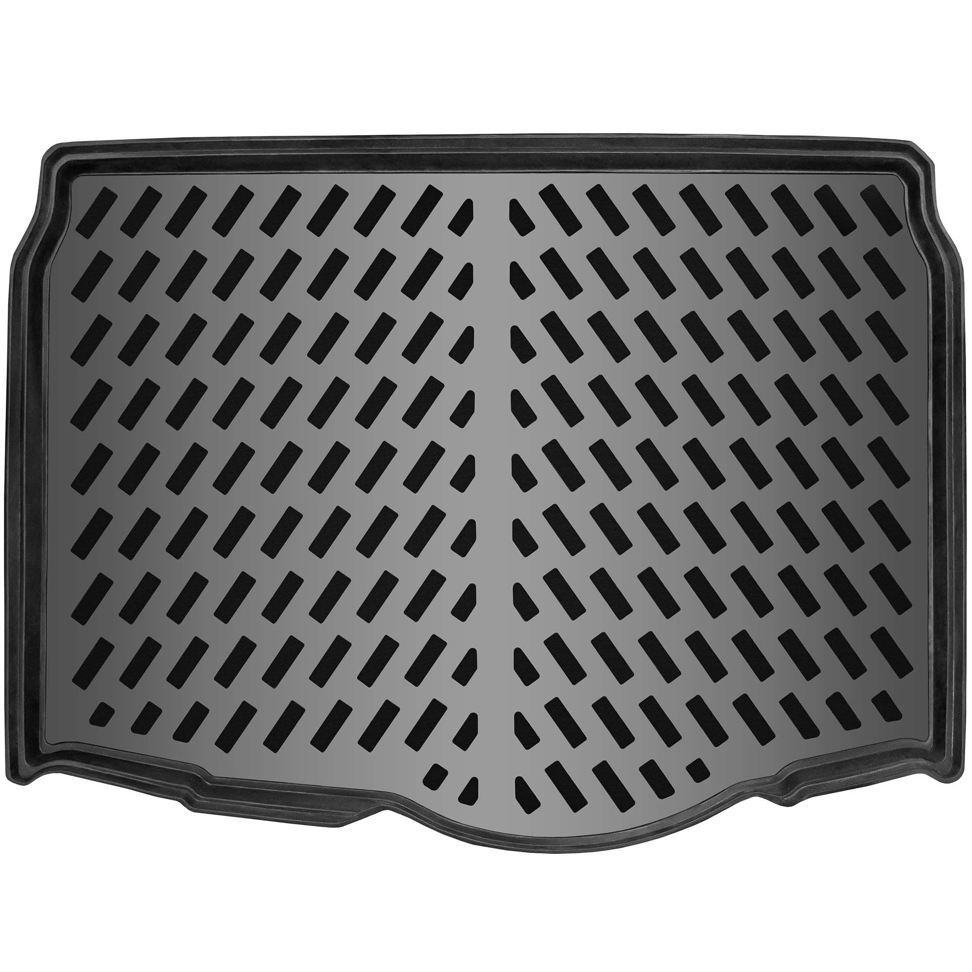 ELMASLINE Kofferraumwanne für VW TAIGO 2021-2026 [1. Gen] - aus Gummi - Geruchlos, für VW Taigo - Extra hoher Rand für mehr Schutz, Passend für VW Taigo 2021-2026, unterer Ladeboden