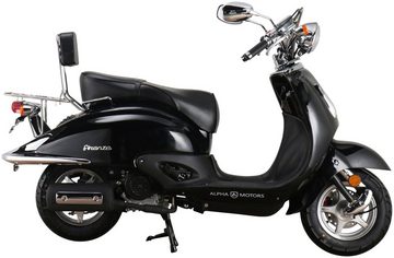 Alpha Motors Motorroller Retro Firenze, 125 ccm, 85 km/h, Euro 5, schwarz