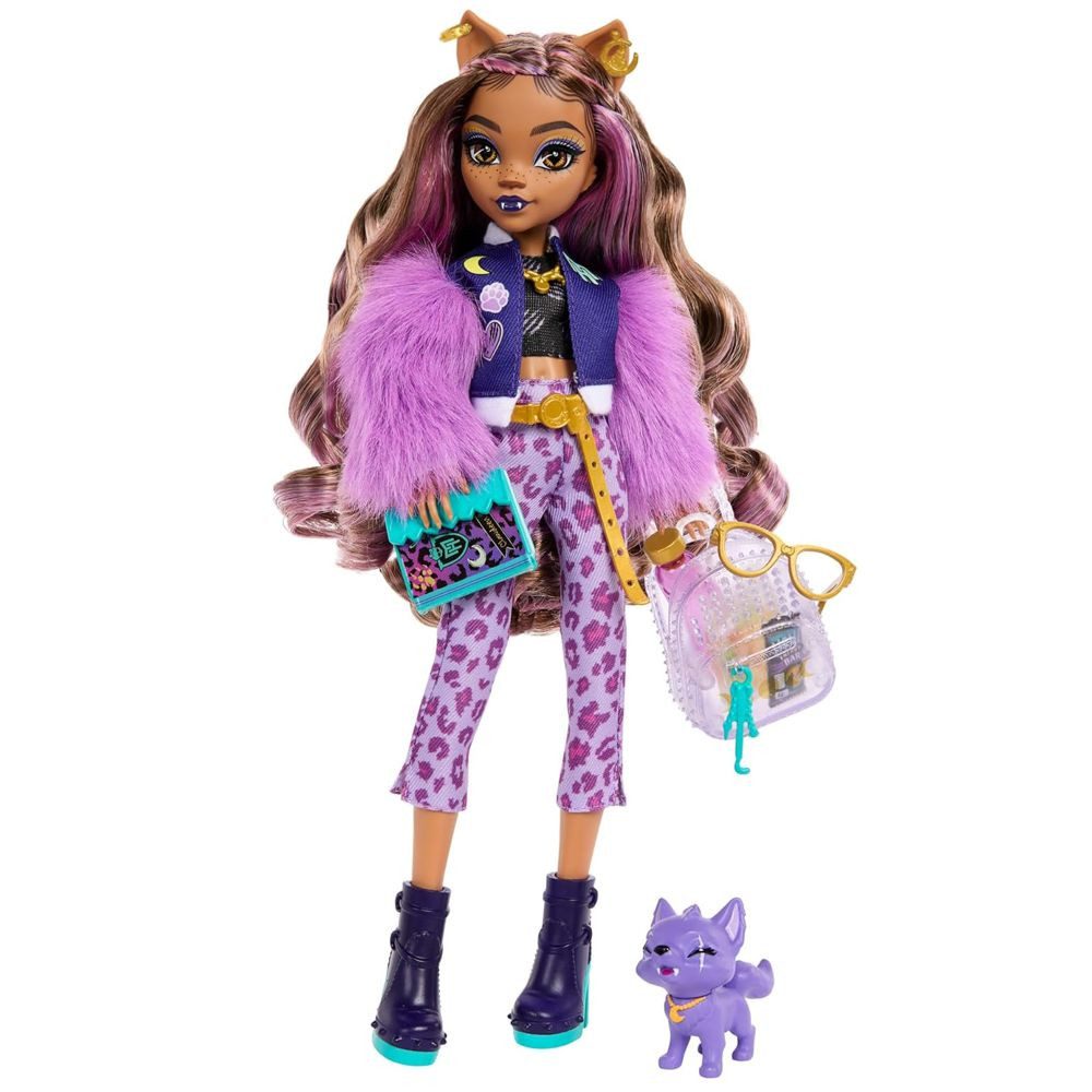 Mattel® Anziehpuppe Puppe Clawdeen Wolf Fashion Spiel-Set Monster High HRP65