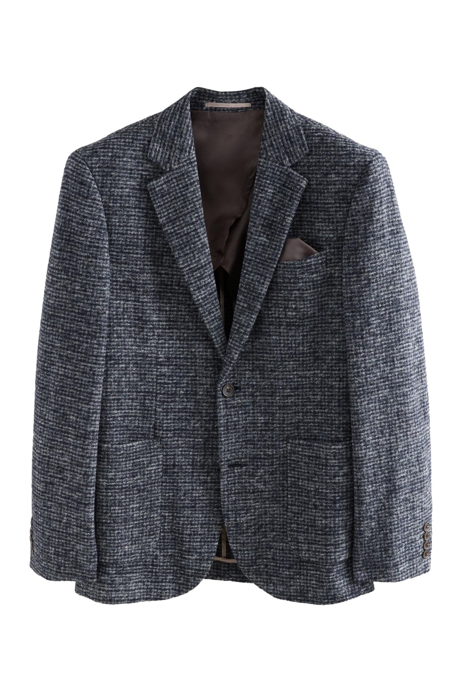 Next Куртки блейзер Strukturiertes Slim Fit Sakko mit Karomuster (1-tlg)
