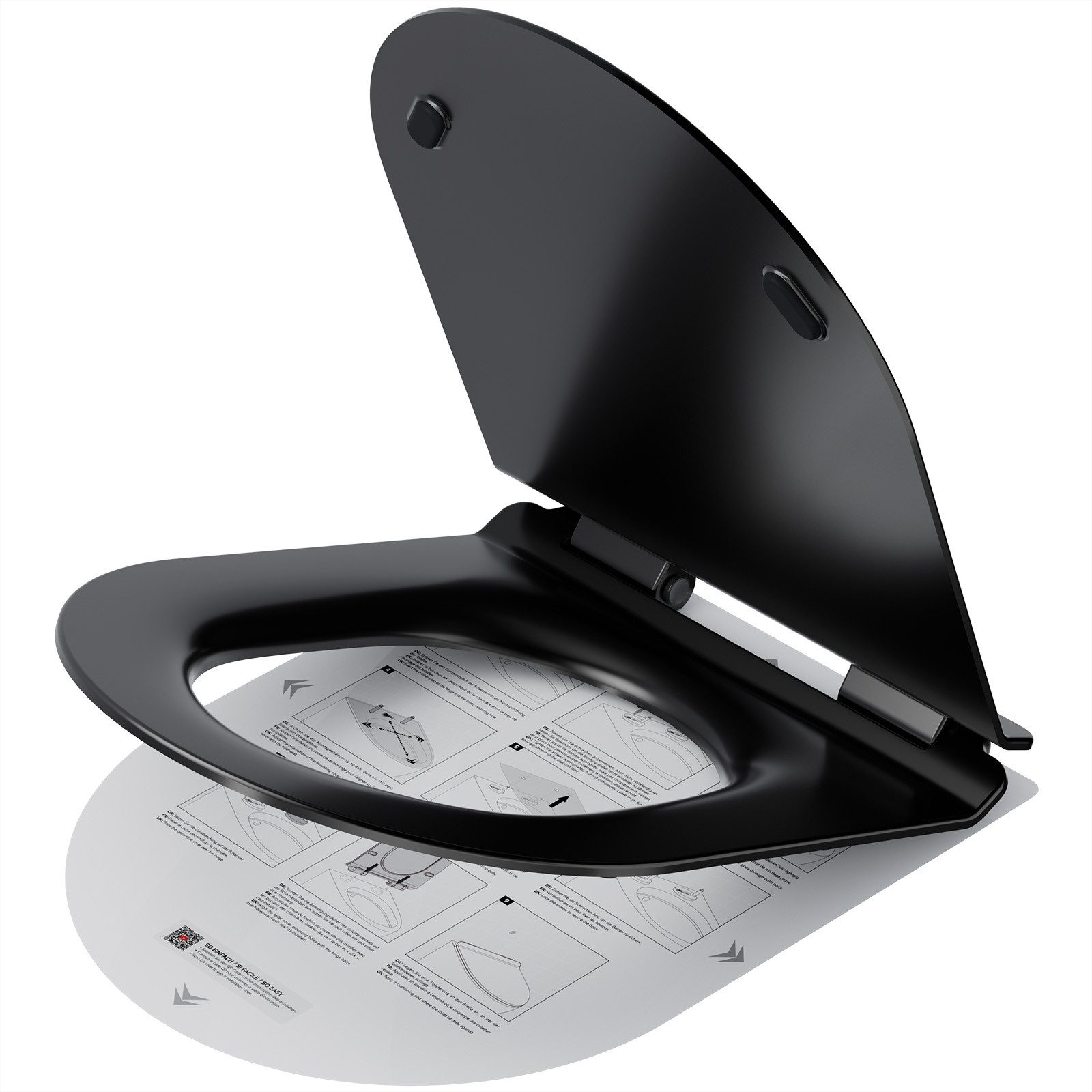 DERW MAX WC-Sitz Ultradünner D-förmiger Toilettensitzdeckel günstig online kaufen