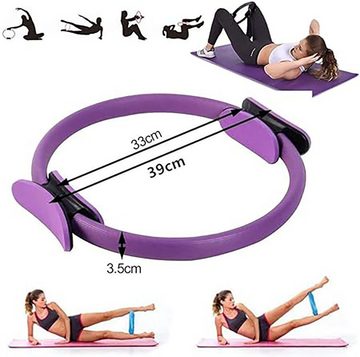 CoolBlauza Pilates-Ring Pilates Ring Widerstandsring (Doppelgriff Pilates Yoga Ring 38 cm), Vielfältiges Training: Pilates, Yoga, Gymnastik & Krafttraining