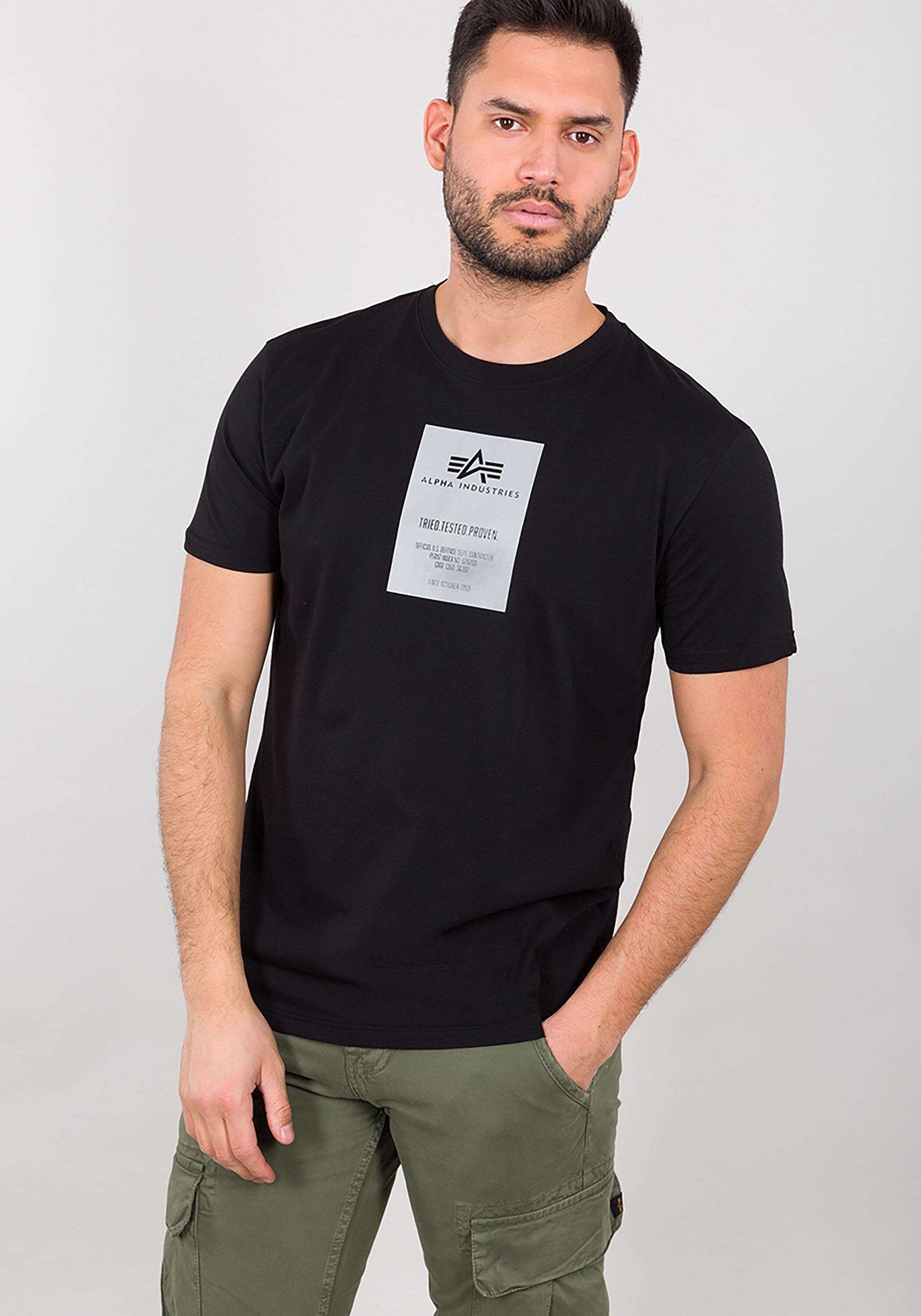 Reflective T-Shirts Industries Men Industries - T Alpha Label T-Shirt Alpha