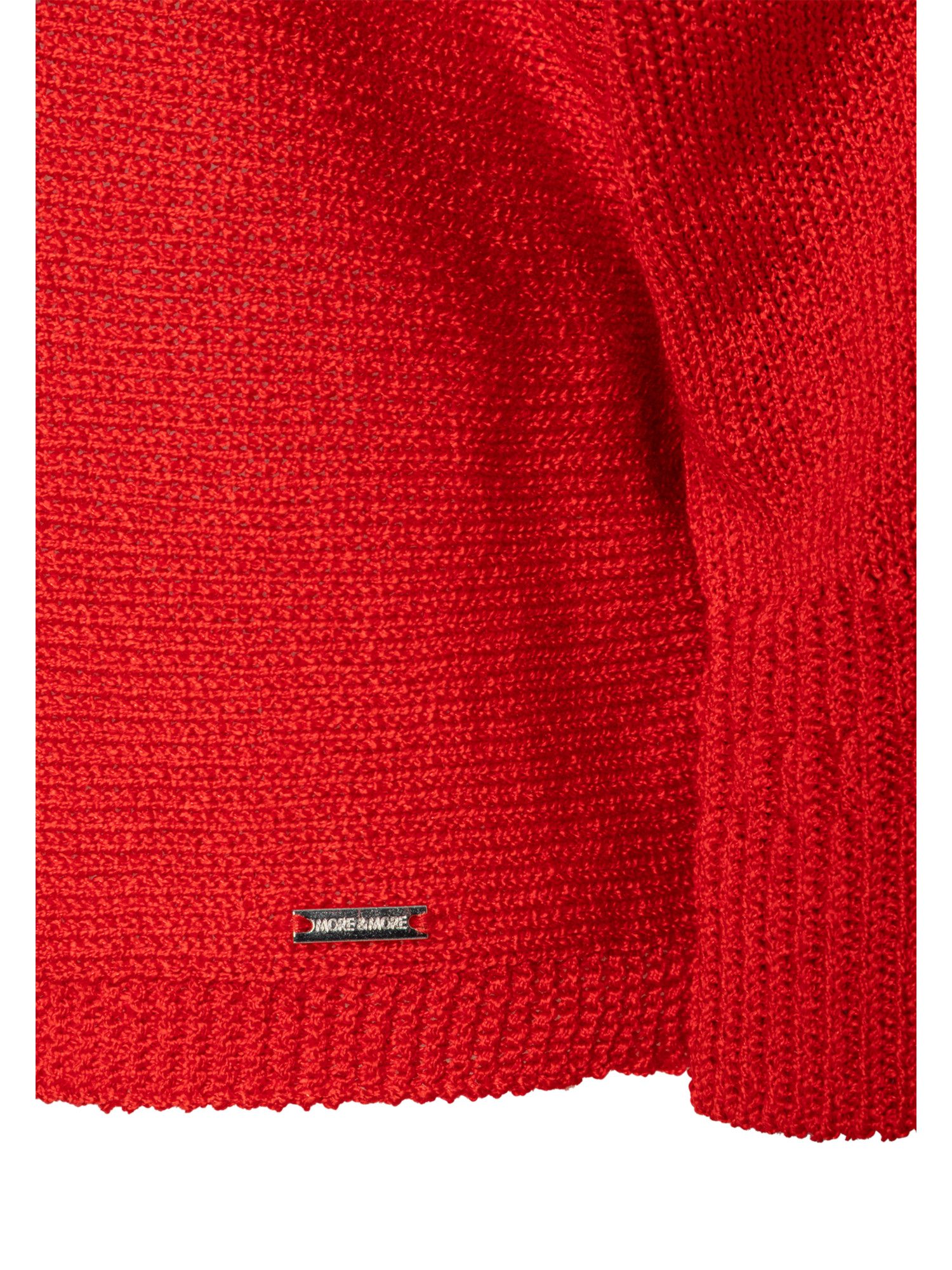 MORE&MORE Rundhalspullover femininer, leichter 3/4 Arm Pullover