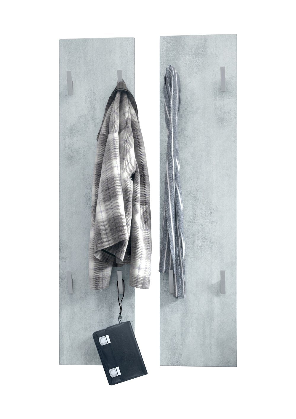 Vladon Garderobenpaneel Wandpaneel 120 (Wandpaneel, bestehend aus 2 Paneele günstig online kaufen