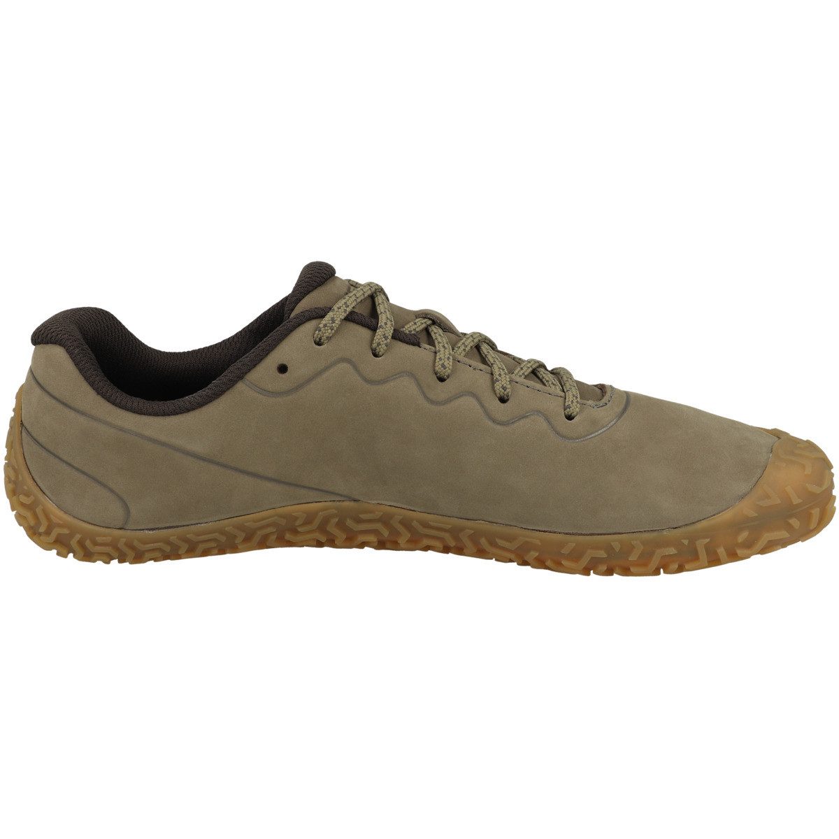 Merrell Vapor Glove 6 Leather Herren Barfußschuh Minimalschuhe, Halbschuhe, Schnürschuhe, Barfuß Sneaker, Sneaker