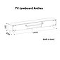 moebel17 TV-Regal »TV Lowboard Anthes Walnuss«, Pflegeleichte Oberfläche, Bild 6