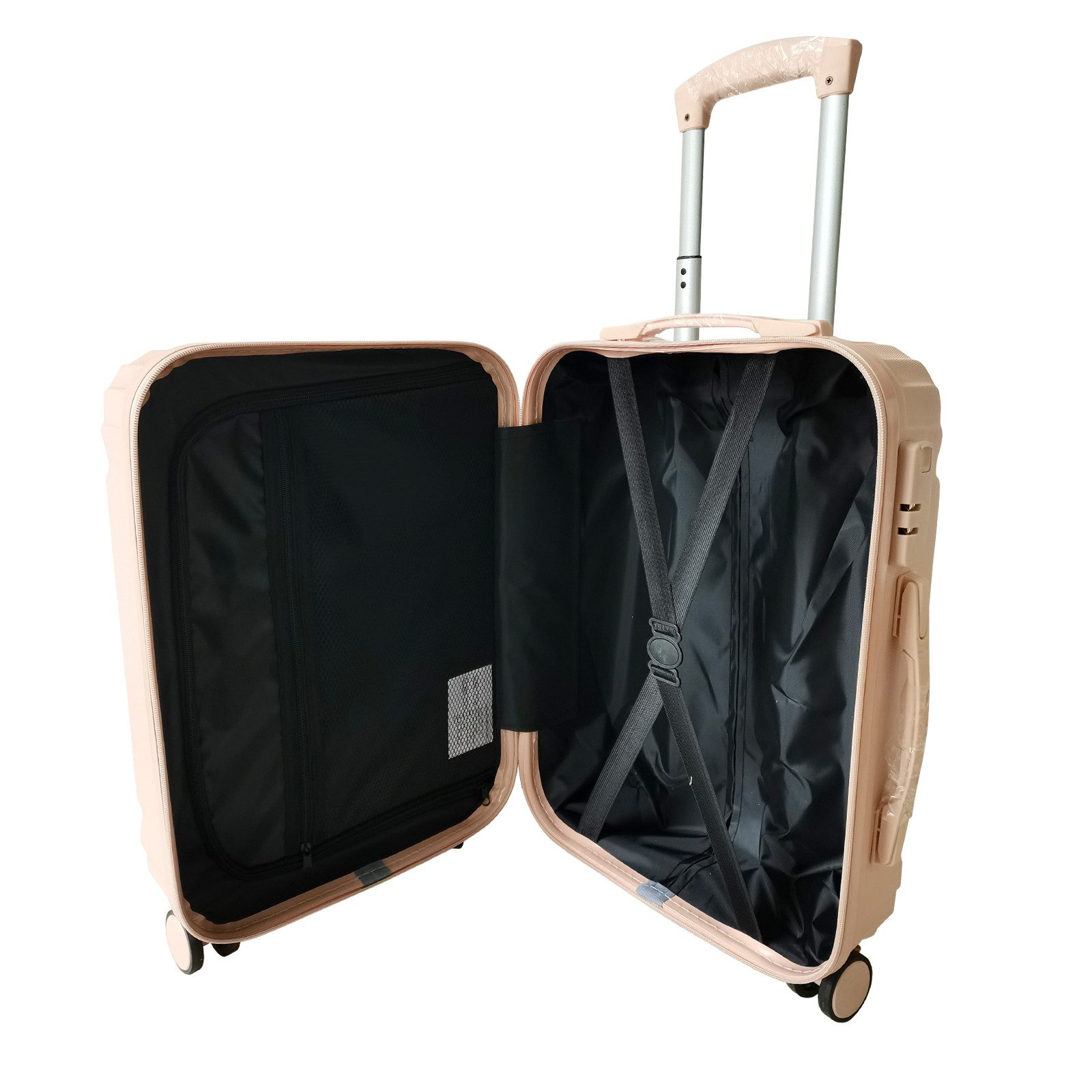 NTK-Collection Kofferset Kofferset Mabell 2-teilig, 4 Rollen, (Set, 2 Koffer), Hartschalenkoffer mit Rollen Teleskopgriff Zahlenschloss