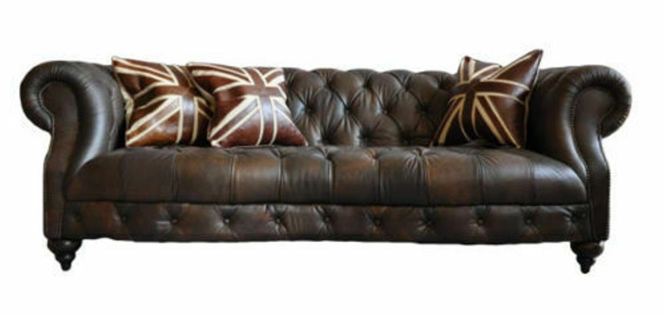 Design Couch Polster Sitz in 3-Sitzer Luxus Europe Made JVmoebel Chesterfield Garnitur, Sofa