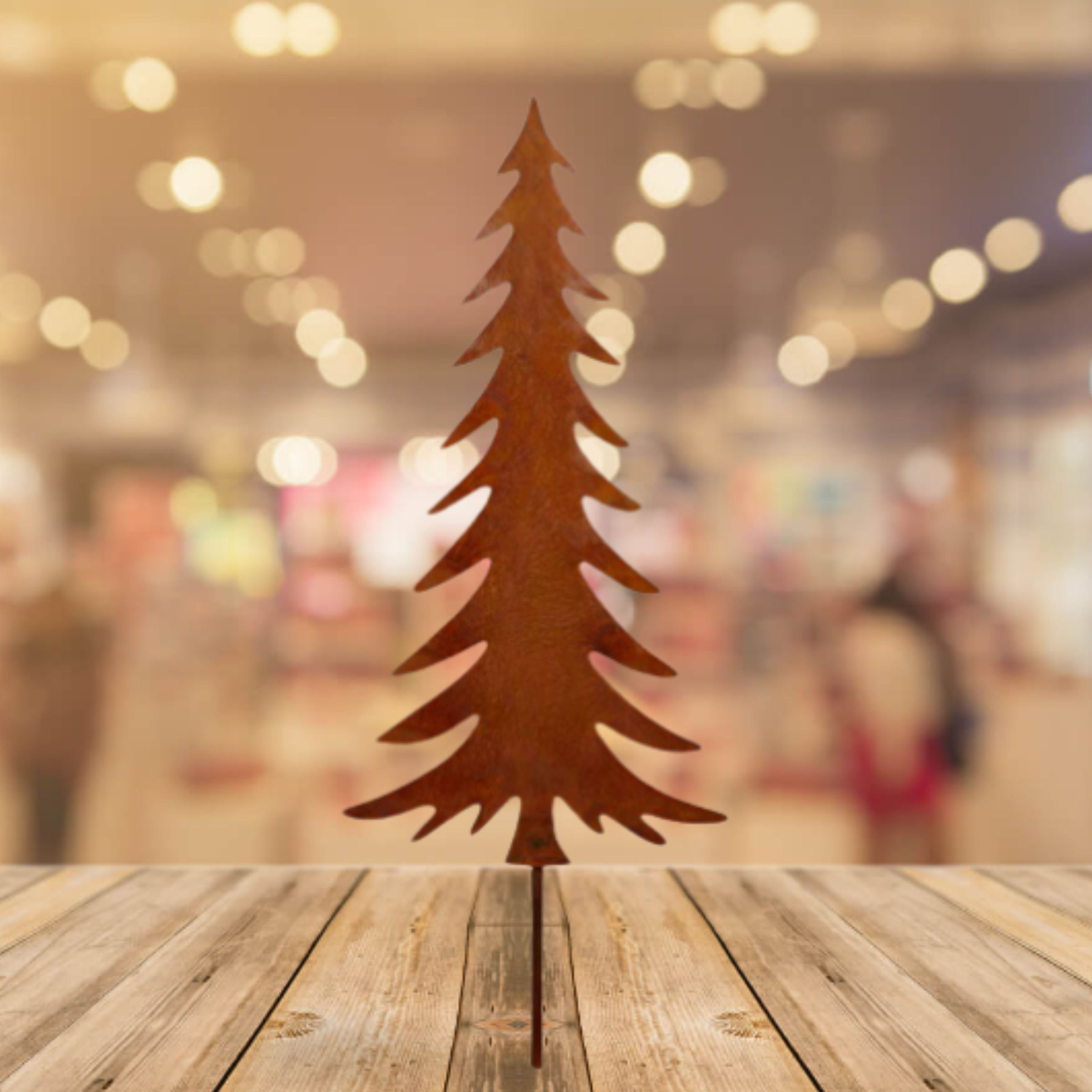 Rostikal Weihnachtsfigur Weihnachten Deko Tannenbaum Metall, Echter Rost