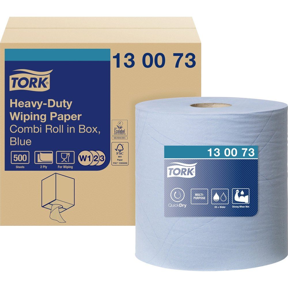 Bienenwachstücher TORK Extra Starke Mehrzweck-Papierwischtücher Blau W1/2/3 130073