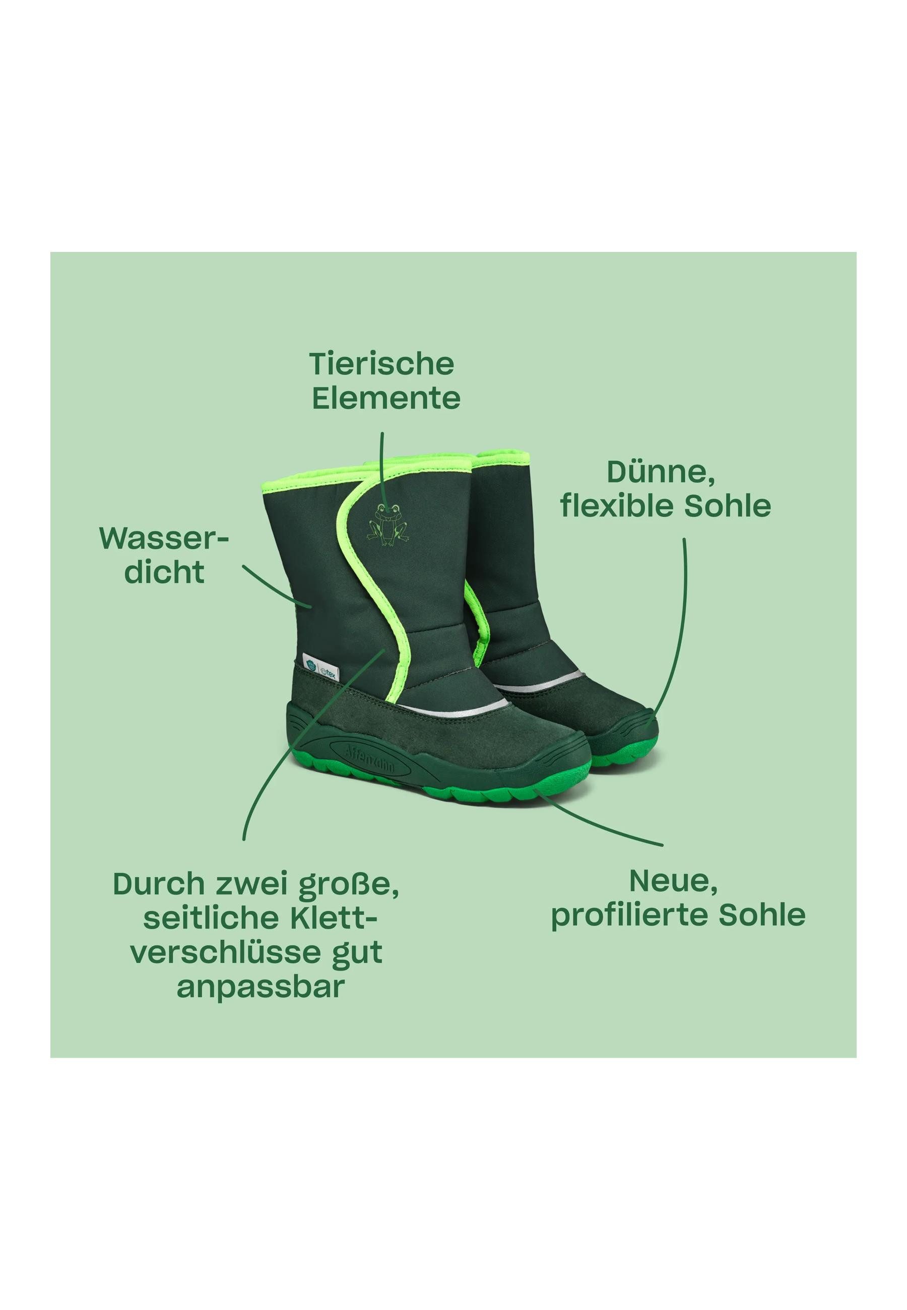 Affenzahn Schneestiefel Vegan Freezy . Winterstiefel wasserdicht und atmungsaktiv