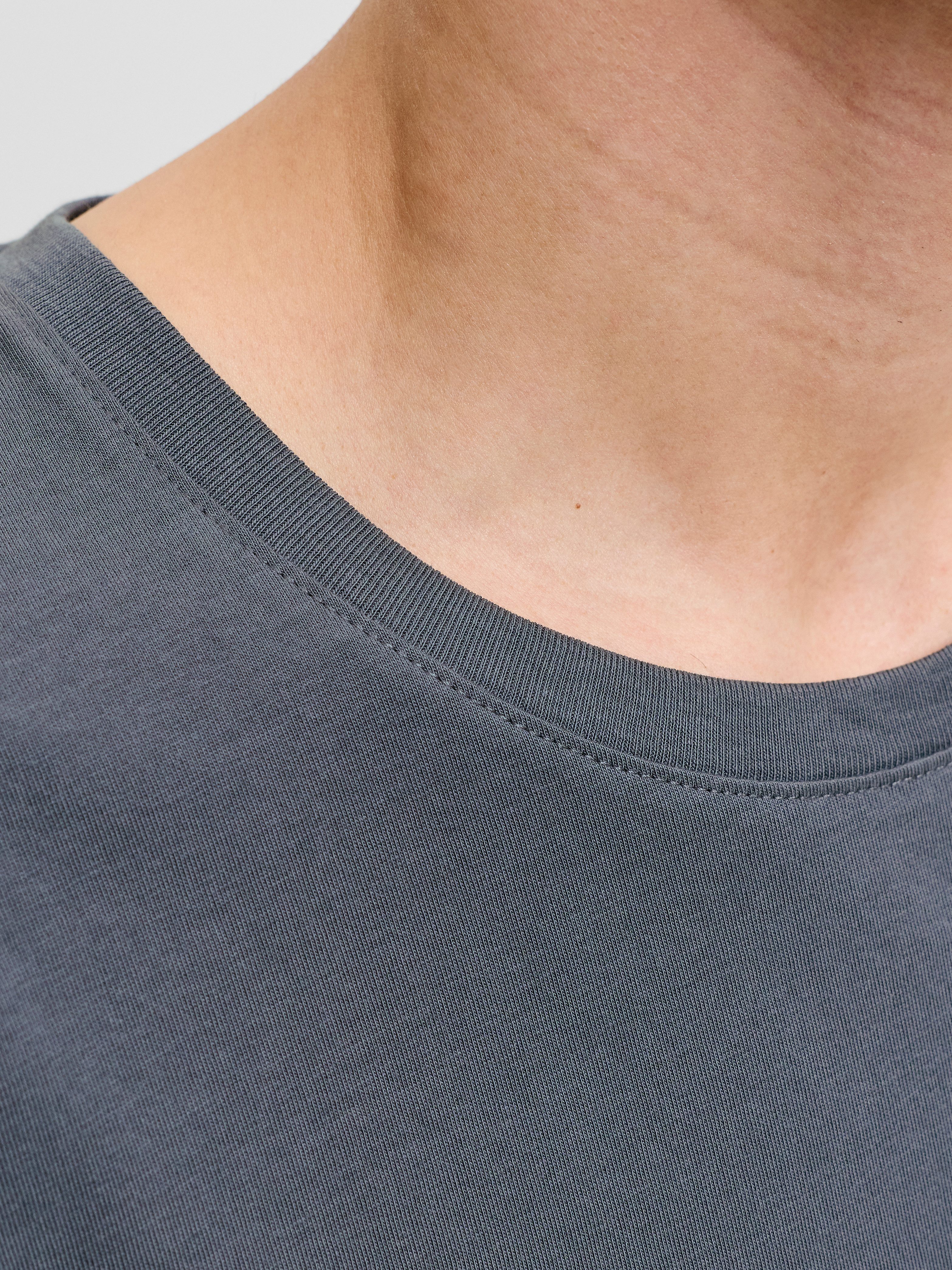 Jack & Jones T-Shirt JJECORP Herren-Tee mit figurbetonter Silhouette bedruckt, modisch, schmal, Baumwolle, Rundhals