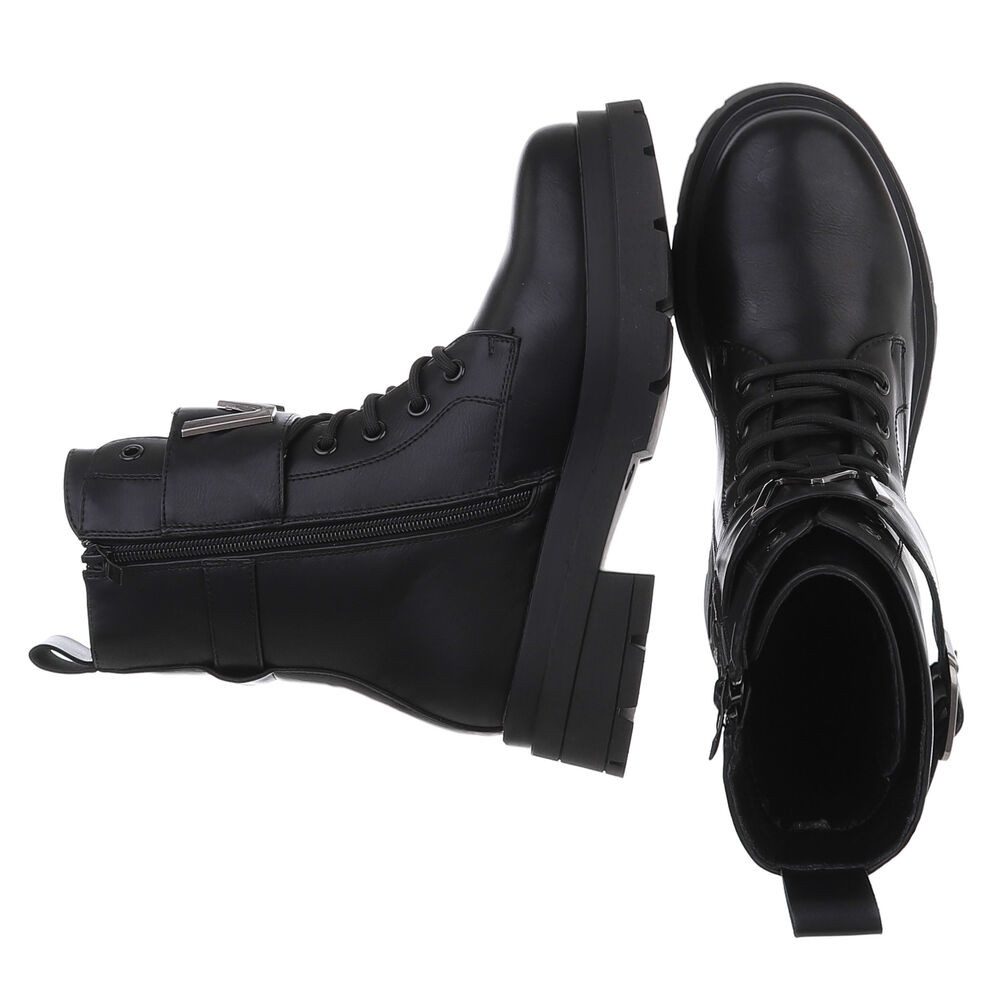 Ital-Design Damen Schnürschuhe Freizeit Schnürstiefelette (88460353) Blocka günstig online kaufen