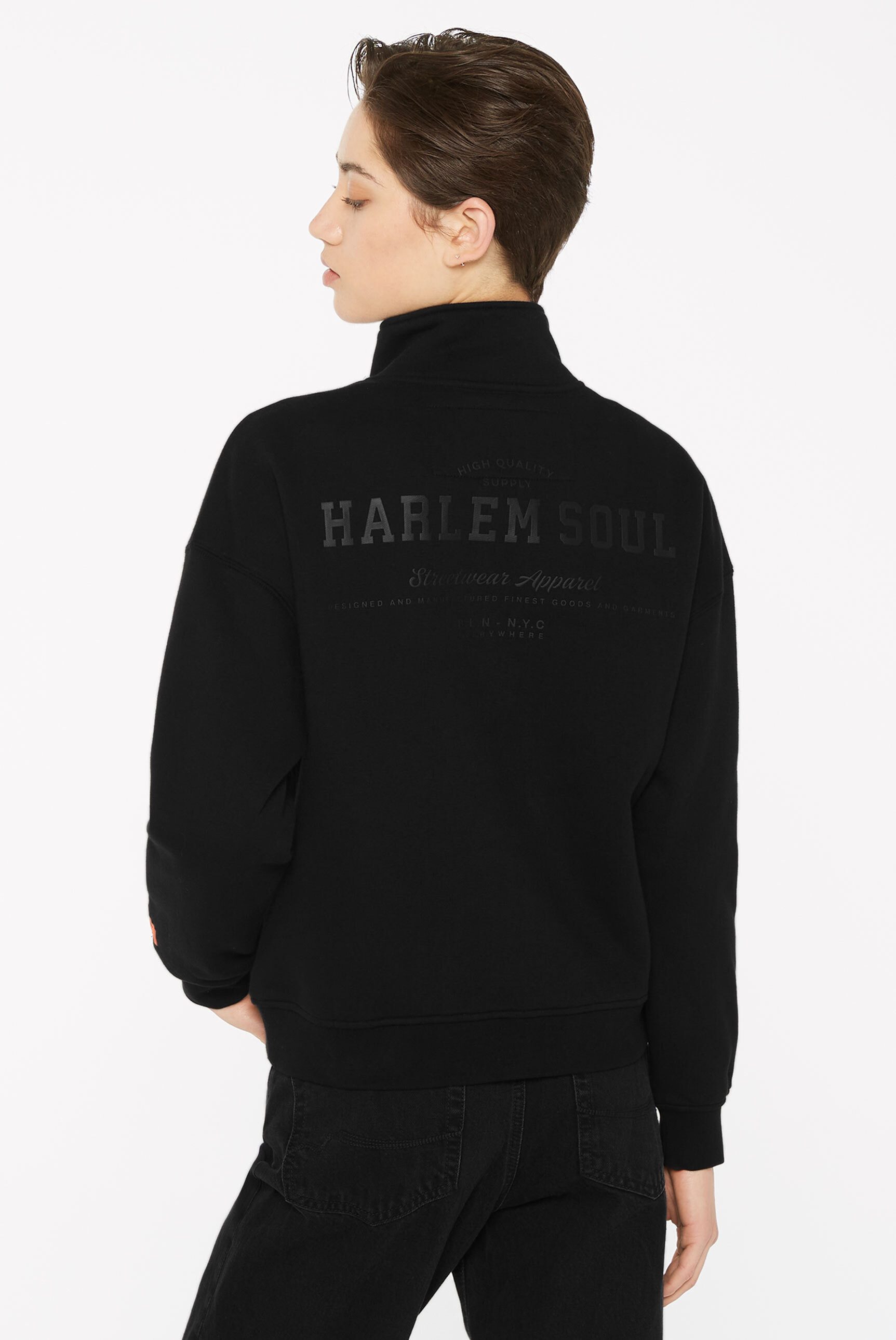Harlem Soul Sweater mit überschnittenen Schultern