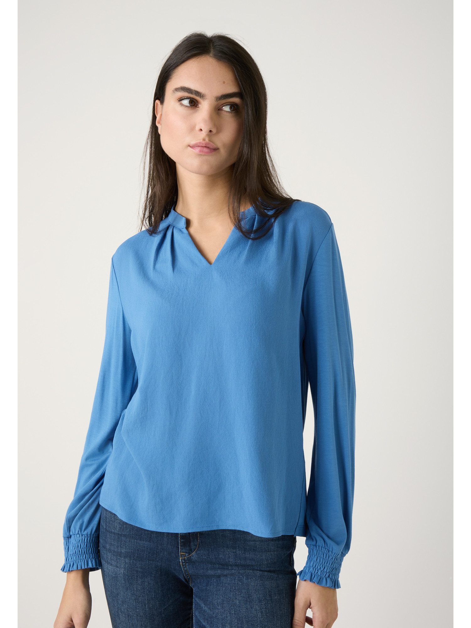 MORE&MORE Langarmbluse feminines Blusenshirt günstig online kaufen