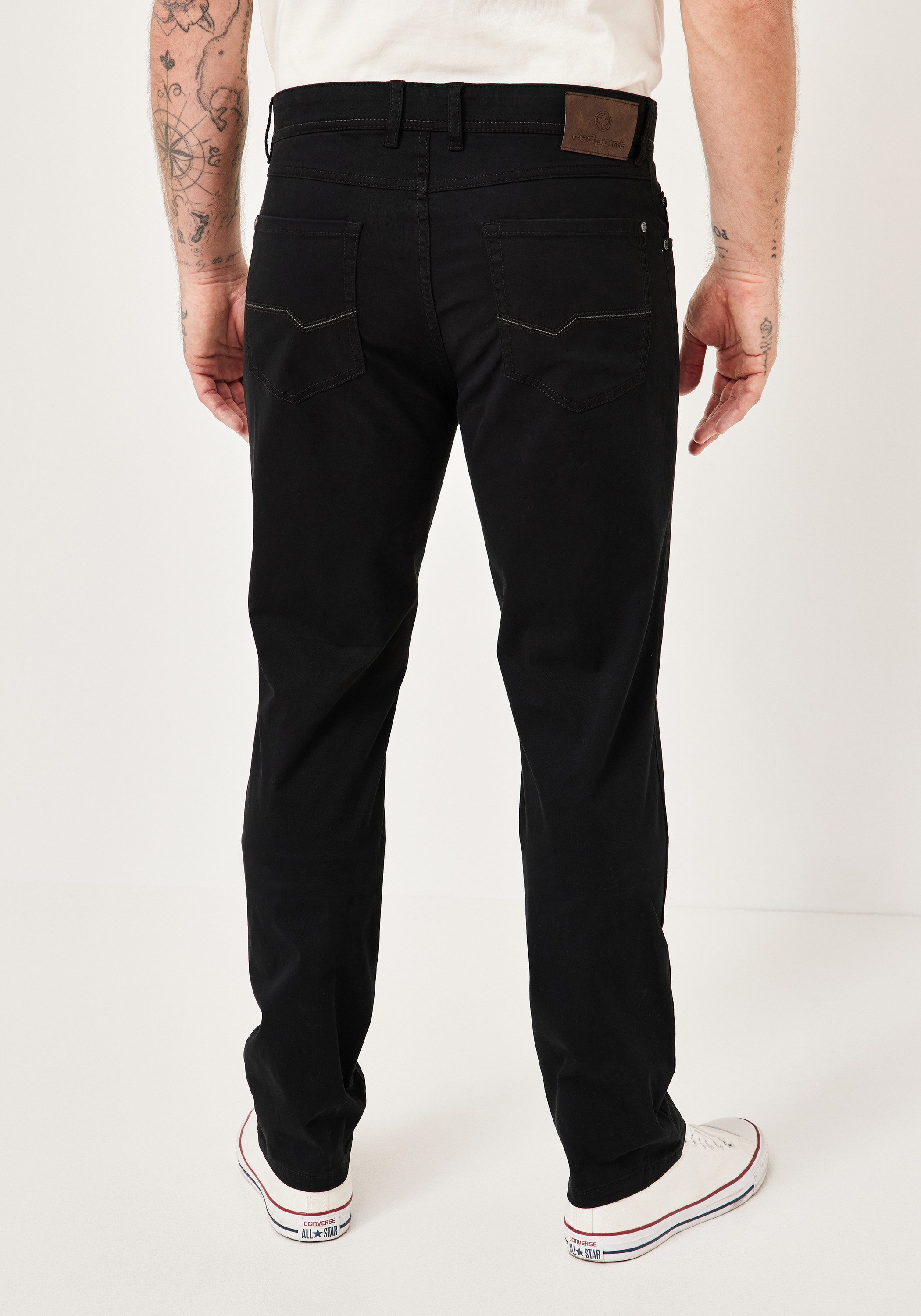Redpoint Stoffhose MONTREAL Regular Fit 5-Pocket Hose mit elastischem Bund