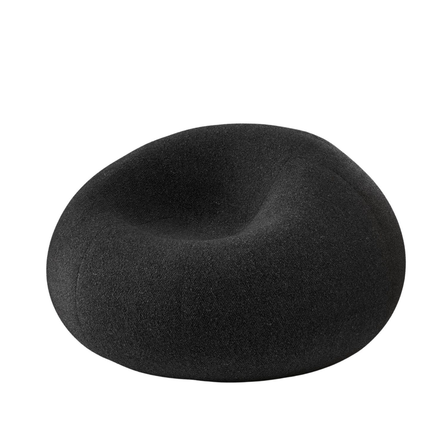 VYNCA Sitzsack Maty Baloo Beanbag (Sitzsack), Indoor Sitzsack, Made in Europe, Stoffart Bouclé Black