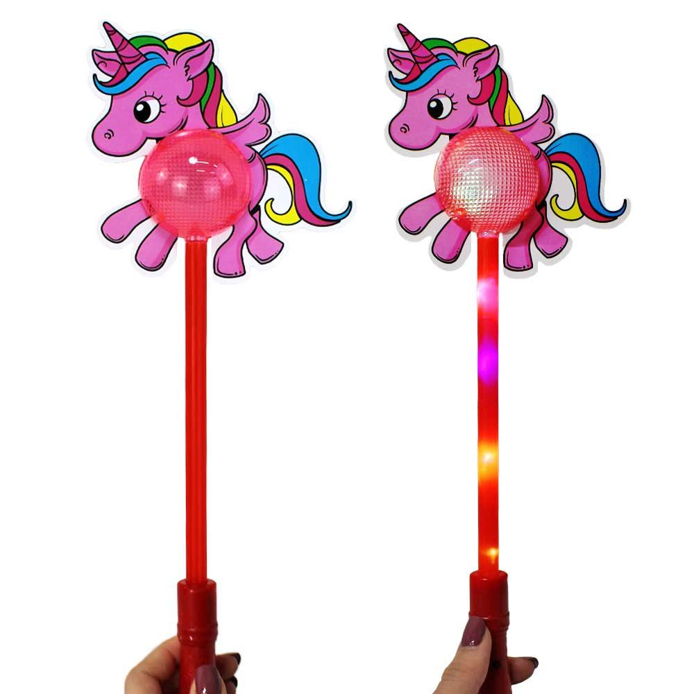 B&G INTERNATIONAL Zauberstab Leuchtstab Einhorn für Kinder - ca. 38 cm, (1-tlg)