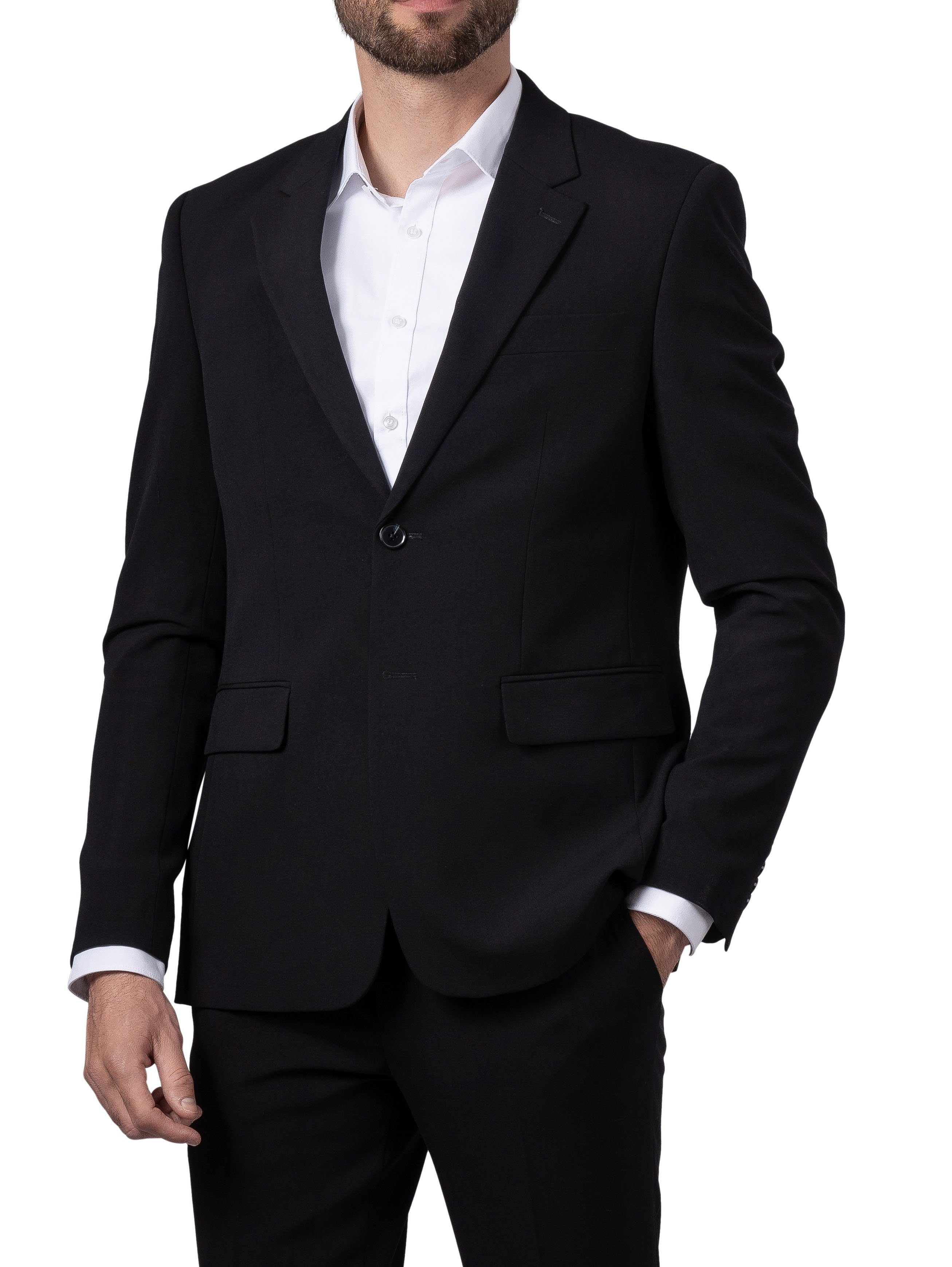 Anzugsakko Herren 2-Knopf Business Sakko Regular-Fit
