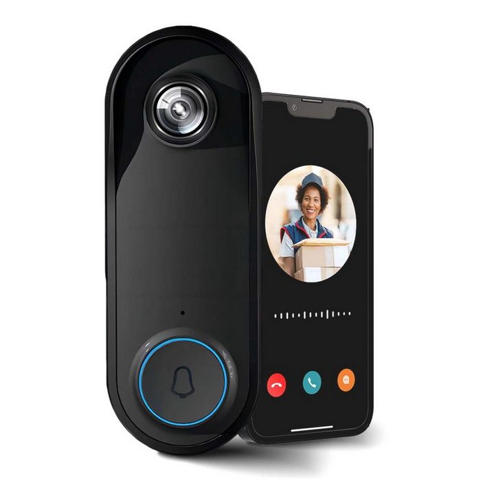 Weber Protect Cardea 2 Video Türklingel mit Kamera Smart Home Türklingel (Außenbereich 1-tlg. App Weltweiter Zugriff Schnelle Verbindung Gegensprechfunktion)