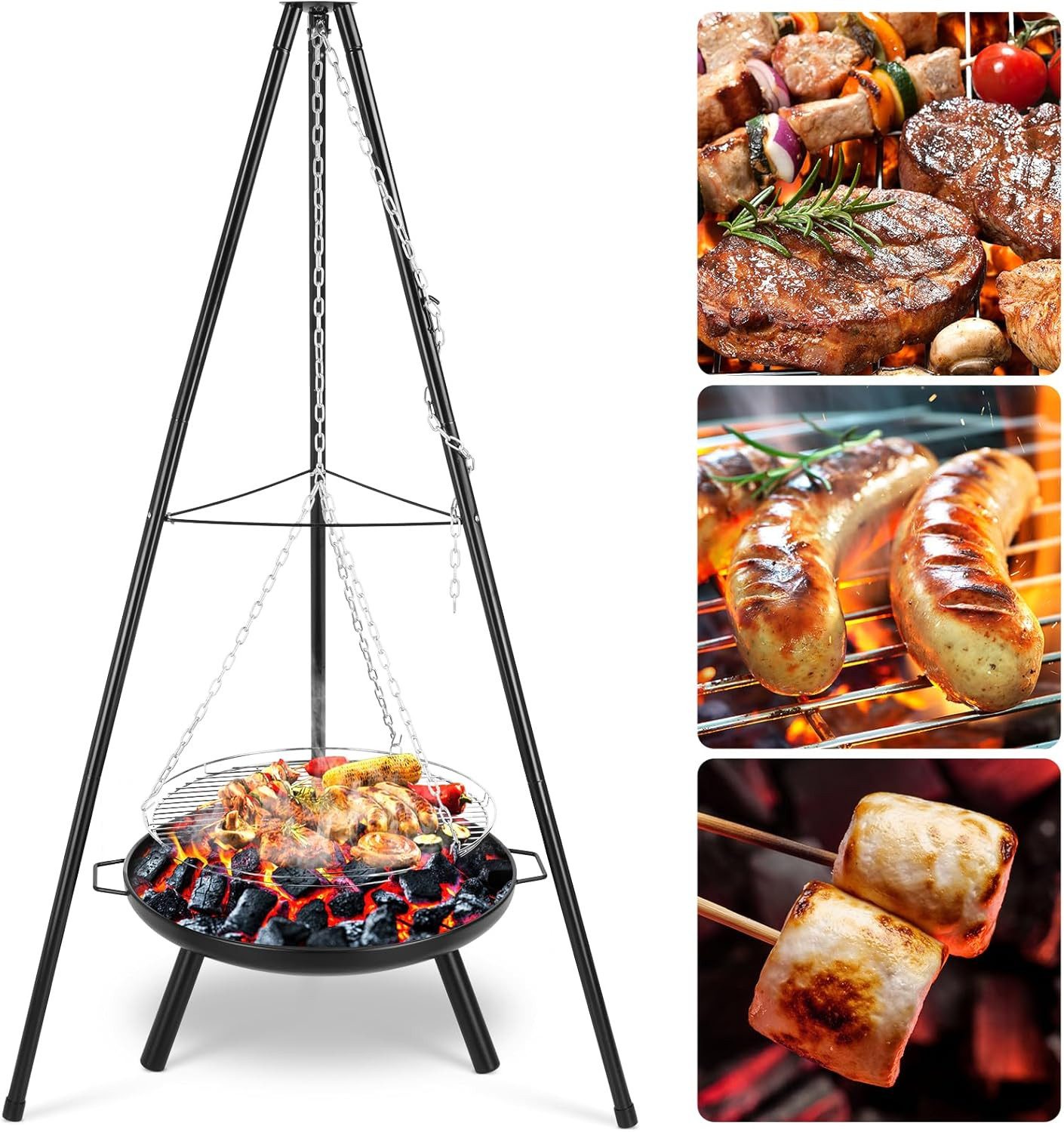 Feuerschale Höhenverstellbarer Kette (200 cm)