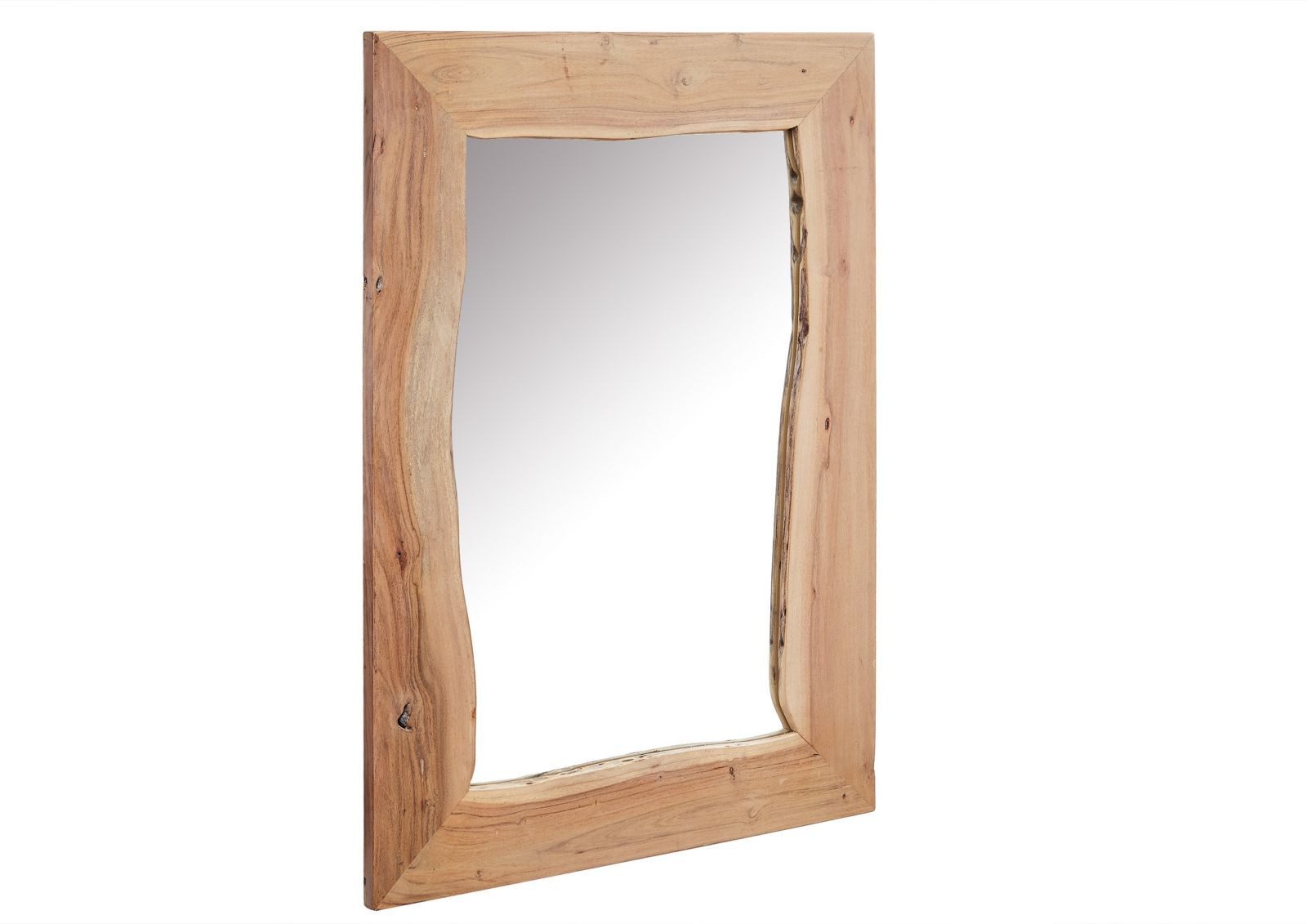 Massivmoebel24 Spiegel (1-St., Spiegel Akazie 100x3x70 natur lackiert PURE ACACIA #713)