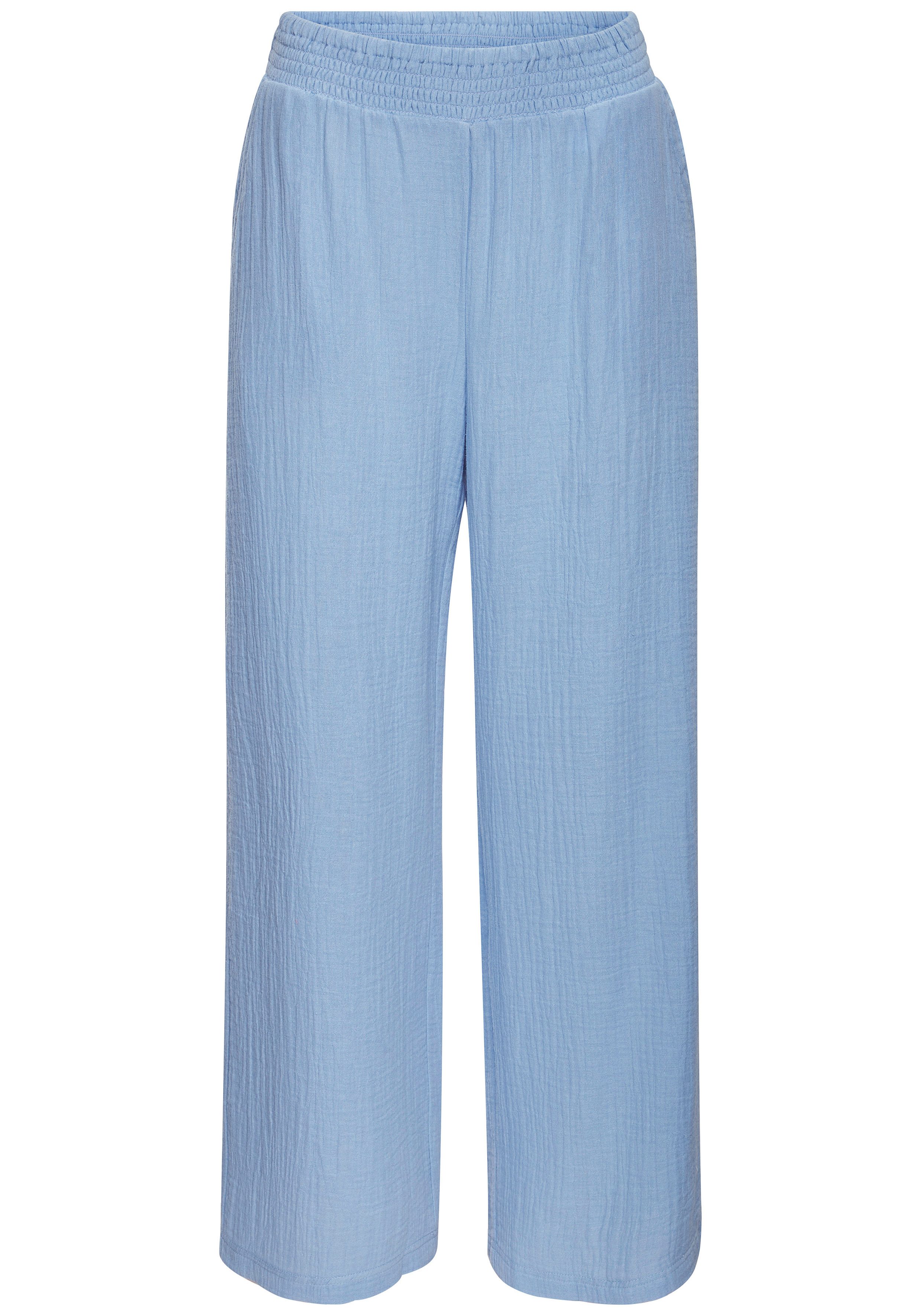 Schlupfhose aus weicher Musselinware mit elastischem Bund