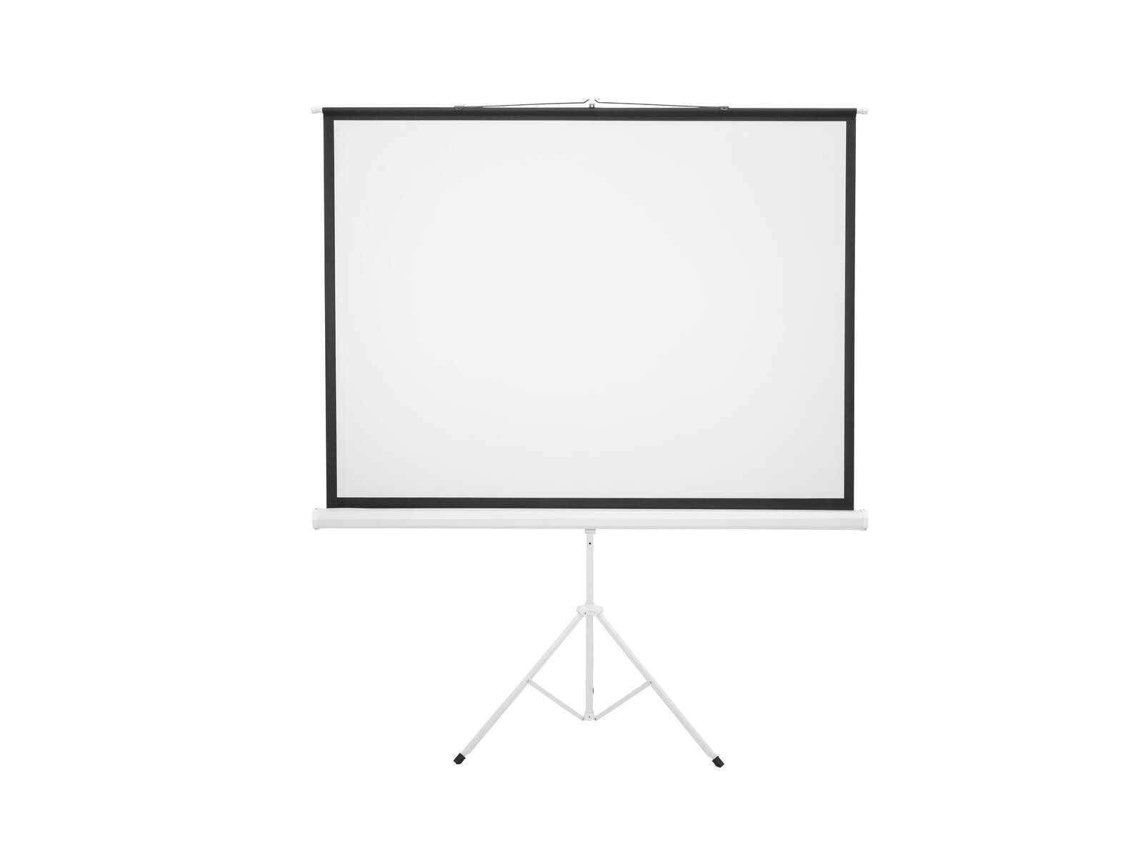 EUROLITE Projektionsleinwand 4:3 1,72x1.3m mit Stativ Rahmenleinwand