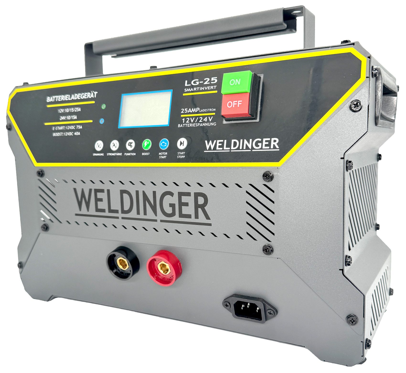 WELDINGER Batterie-Ladegerät LG25 smartinvert 25A load repair boost start 12-24V Autobatterie-Ladegerät