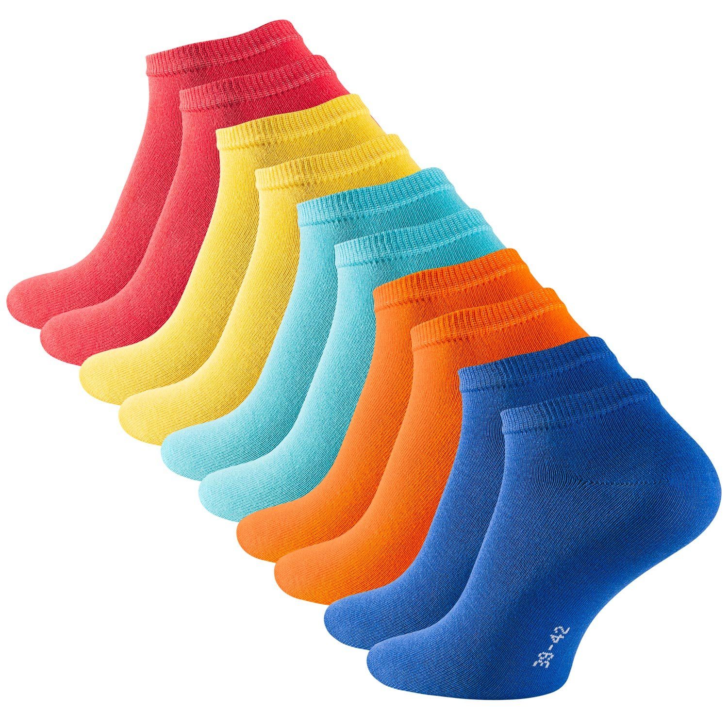 Stark Soul® Sneakersocken 10 Paar Sneaker-Socken, Baumwolle, Unisex