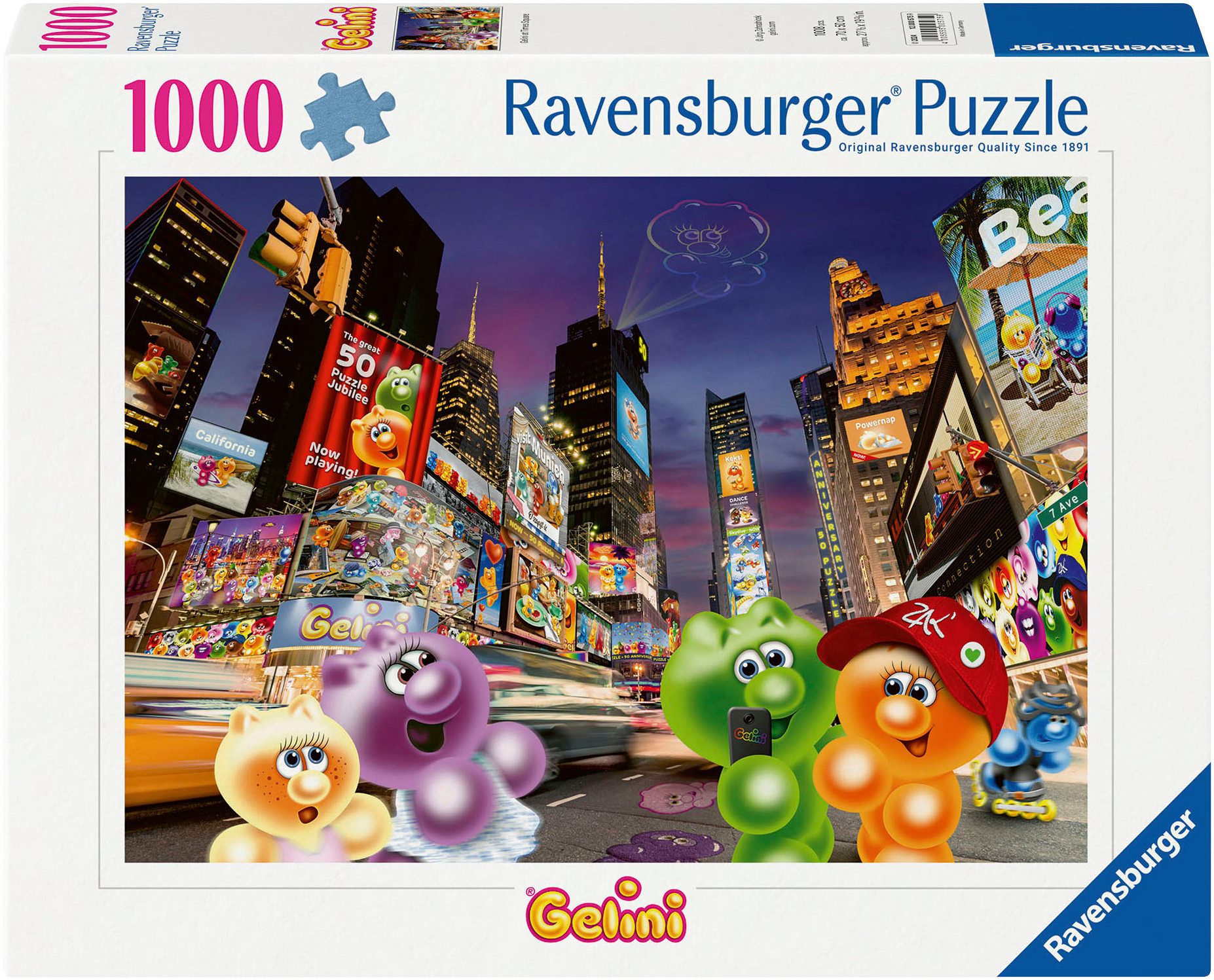 Ravensburger Puzzle Gelini am Time Square, 1000 Puzzleteile, Made in German günstig online kaufen