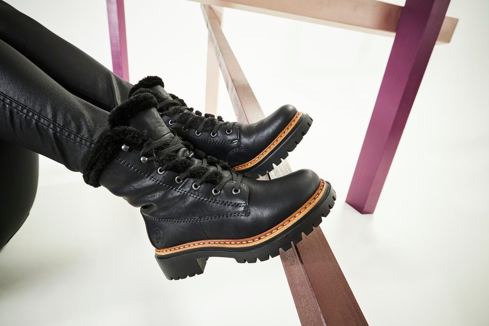 Rieker Winterstiefelette, Schnürboots, Profilsohle -150 Jahre Rieker Jubiläumsartikel