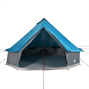 vidaXL Kuppelzelt Zelt Campingzelt Tipi Familienzelt 6 Personen Blau Wasserdicht