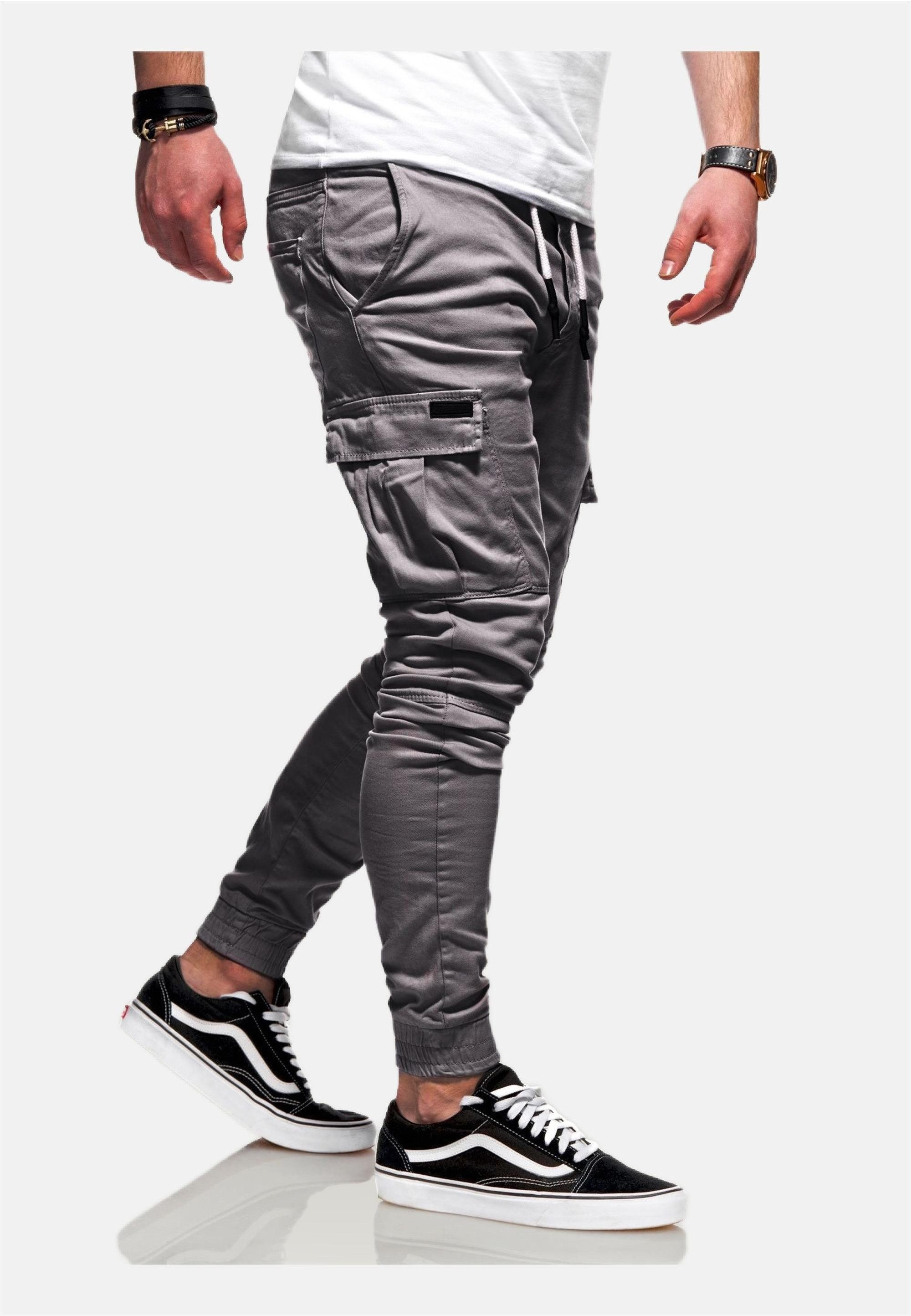 behype Cargohose LANE mit elastischem Bund günstig online kaufen