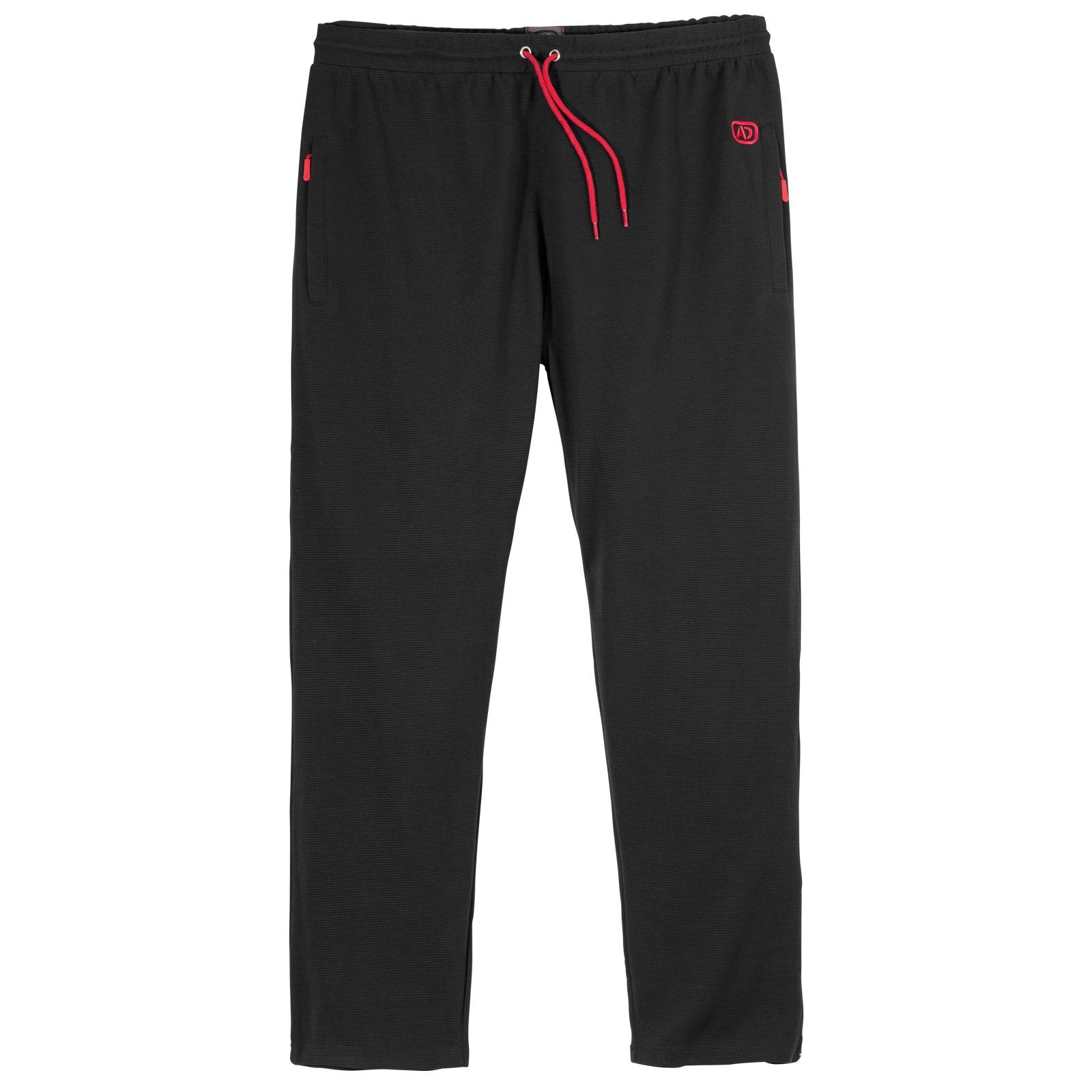 ADAMO Jogginghose Adamo gerippte Jogginghose Übergröße schwarz günstig online kaufen
