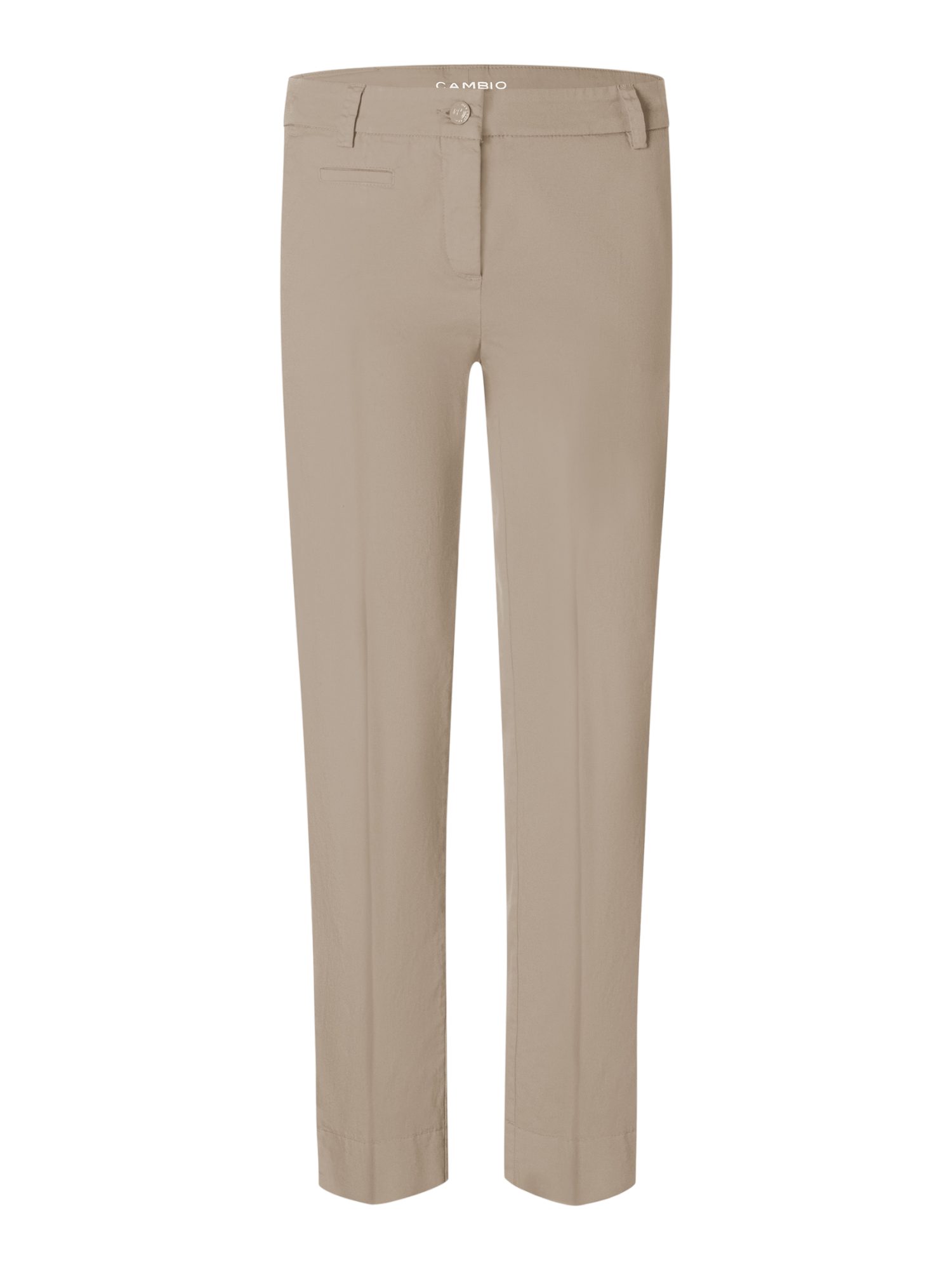 Cambio Stoffhose natur, Casual, Baumwolle, Unifarben, Regular Fit, Mittel