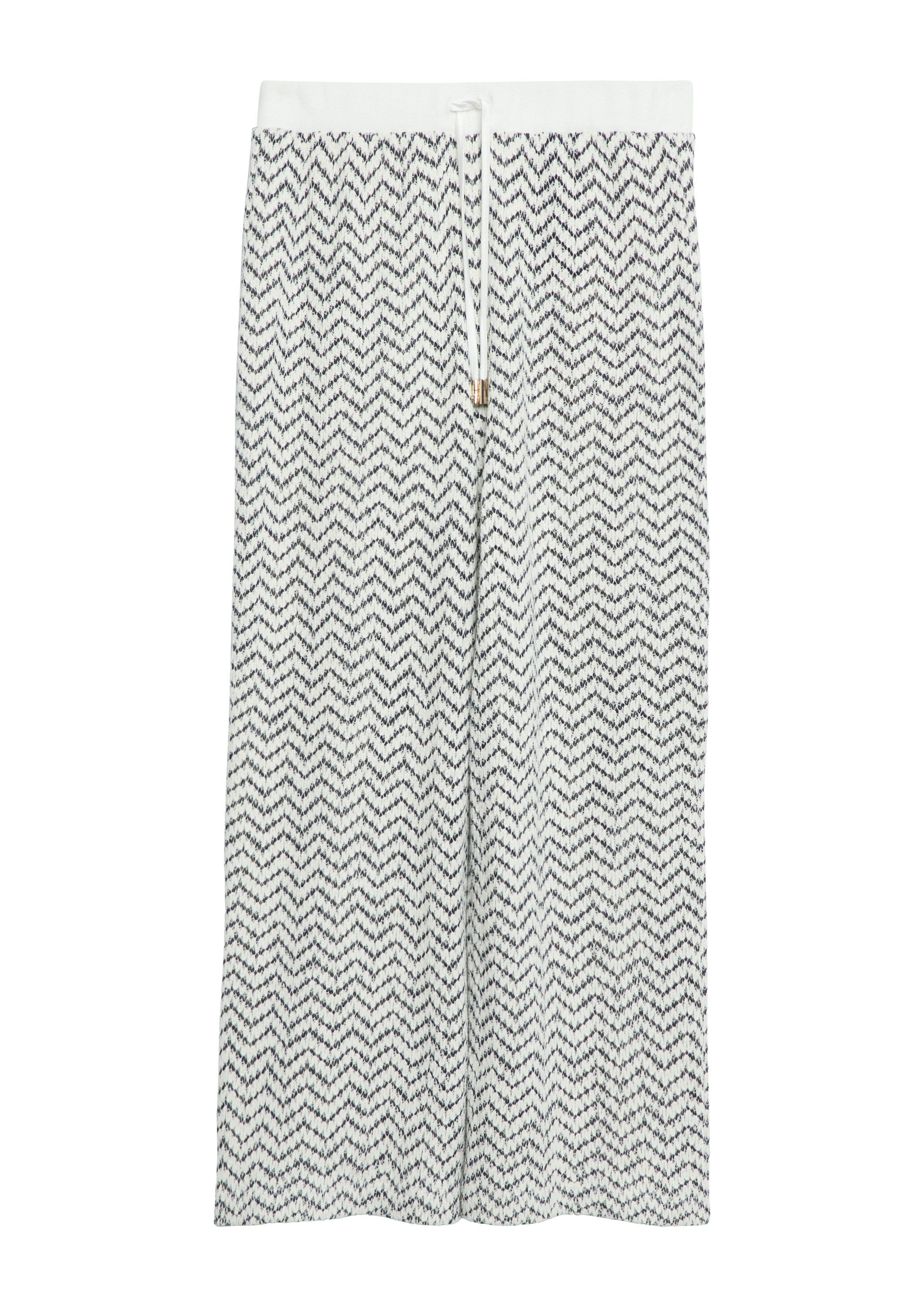 comma Caprihose Hose Culotte aus Strukturjersey
