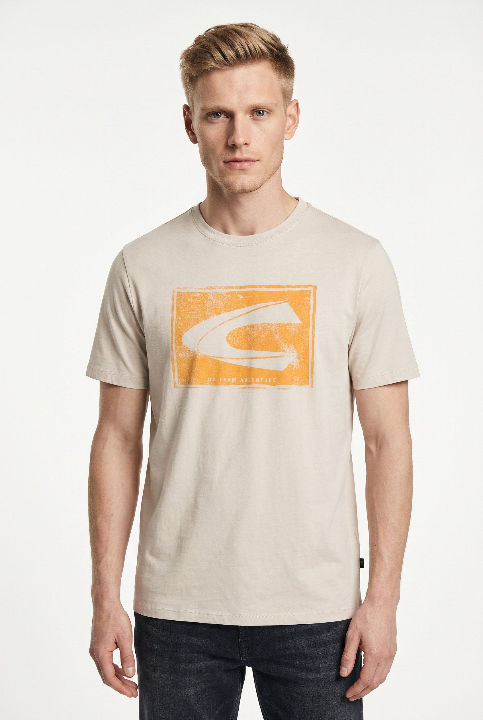 camel active T-Shirt mit Logo-Print