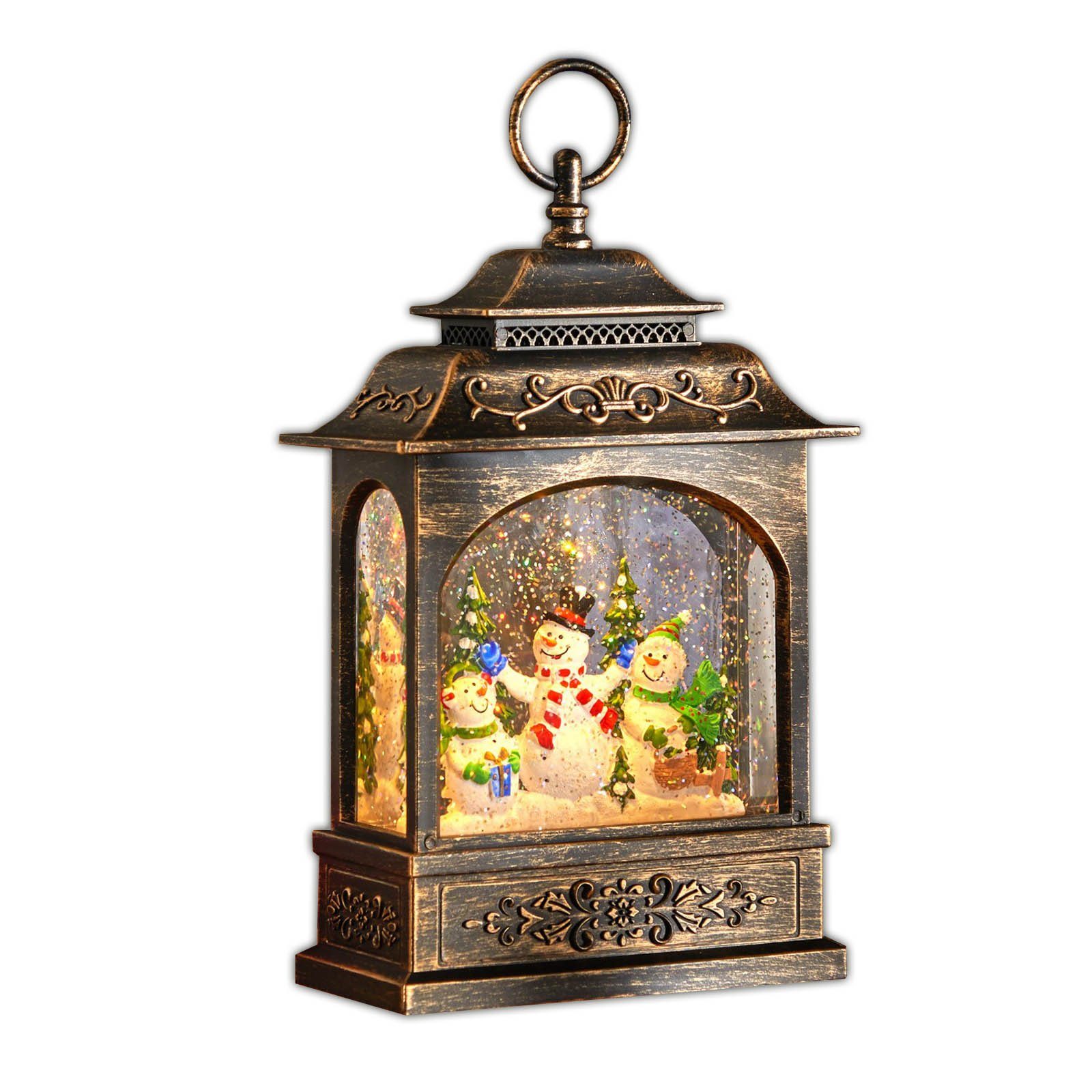 HAC24 Weihnachtsfigur LED Aquarium-Laterne Schneemänner Weihnachtslaterne W günstig online kaufen