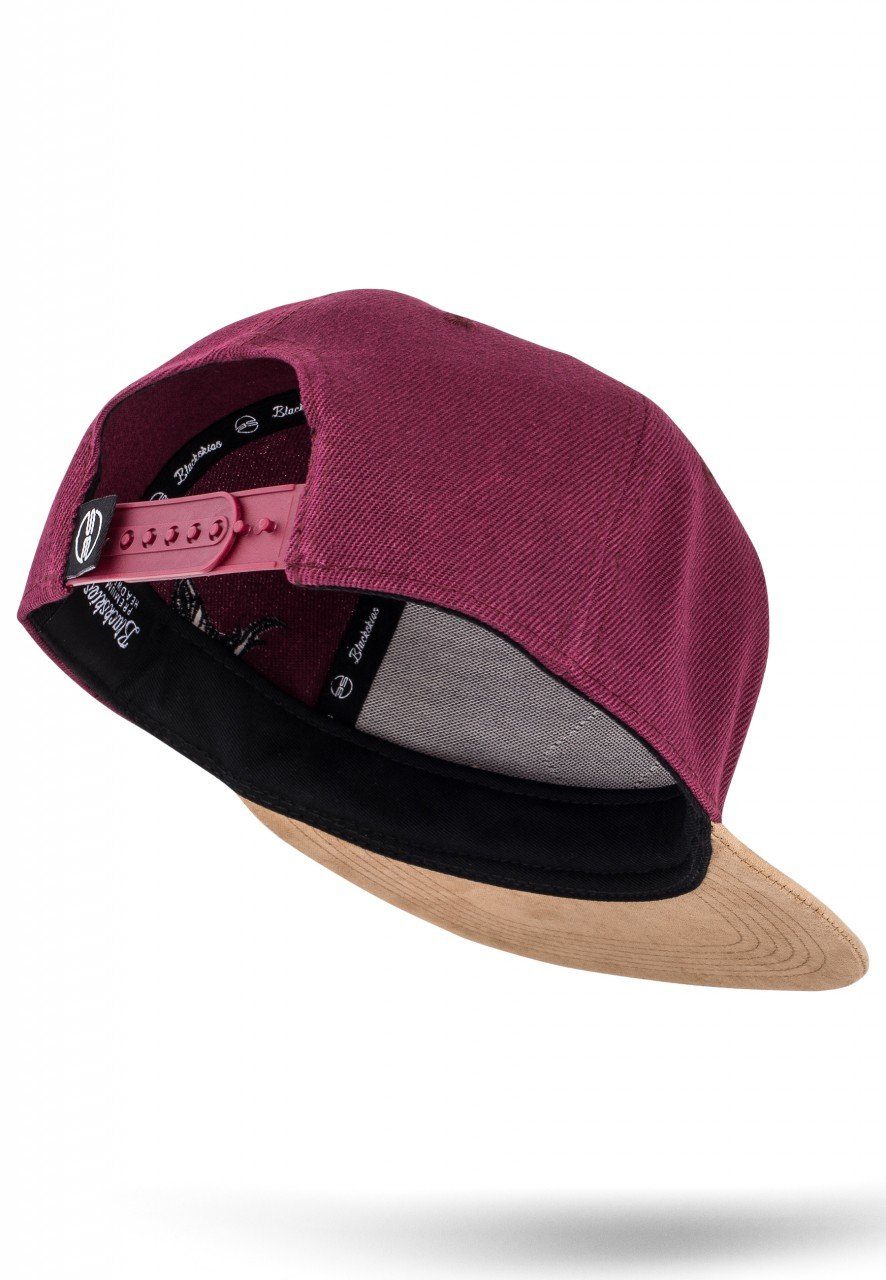 Blackskies Snapback Cap Port Said Snapback Cap - Maroon-Suede