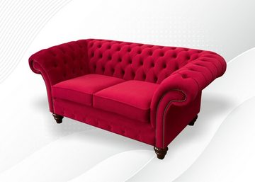 JVmoebel Chesterfield-Sofa, Sofa 2 Sitzer Couch Design Polster Modern Textil Stoff Bettfunktion