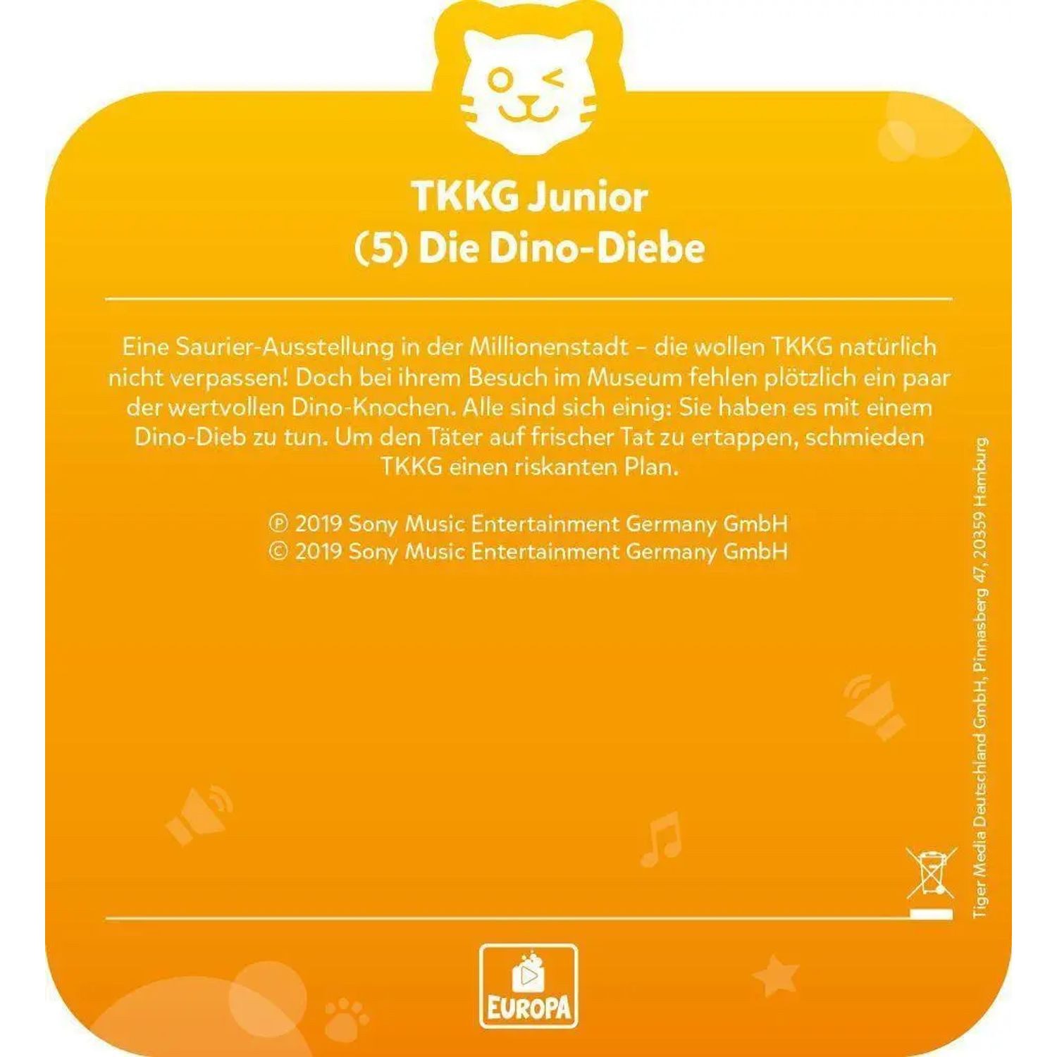 Tiger Media Deutschland GmbH Hörspiel tigercard - TKKG Junior - Folge 5: Dino-Diebe
