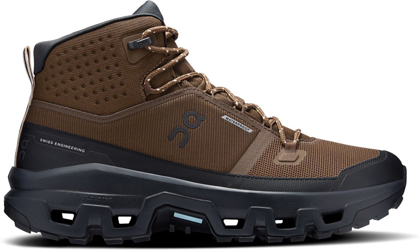 ON RUNNING Cloudrock Mid WP EARTH / BLACK Trekkingschuh