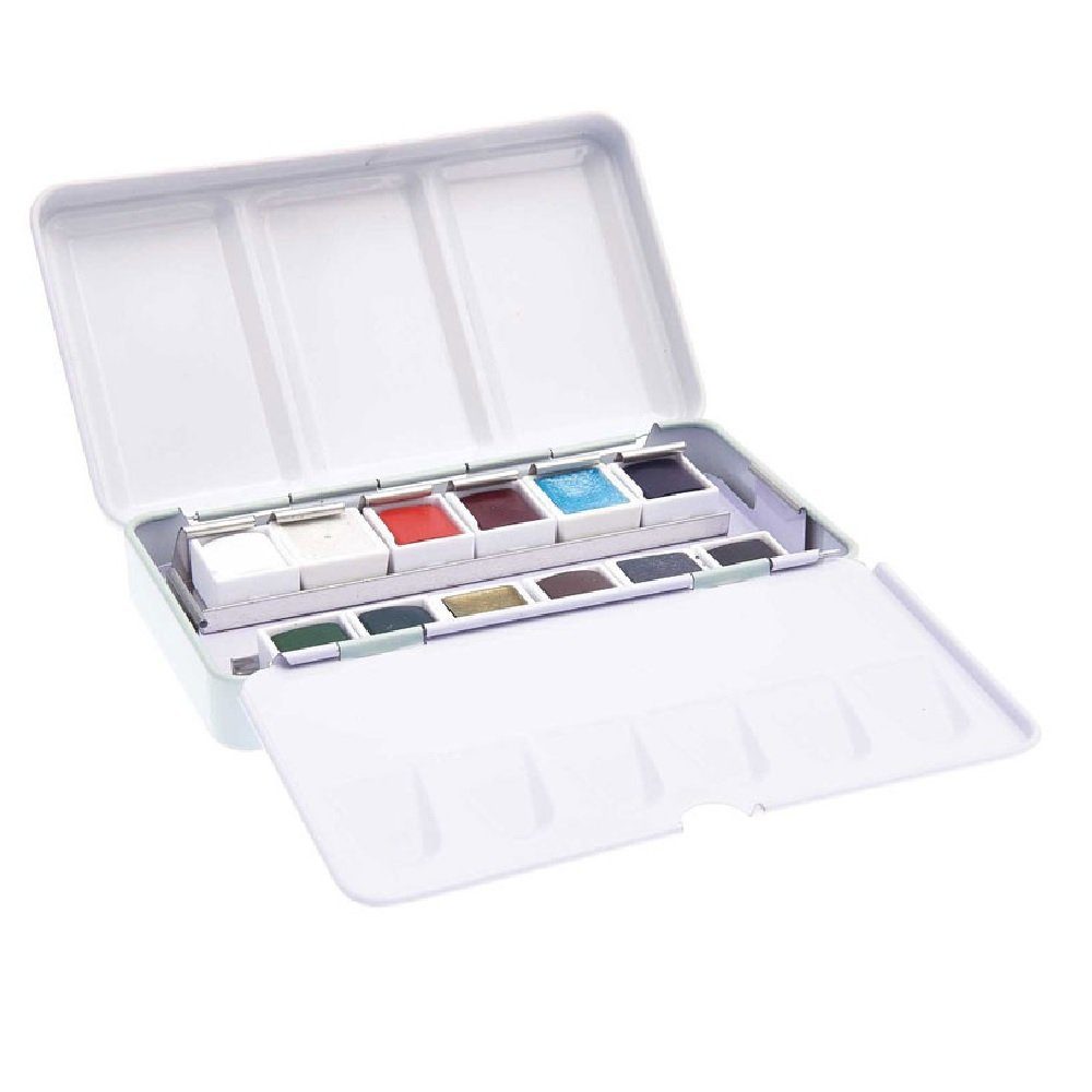 Rico Design Kreativset Essential Water Colours Aquarell, 12x1/2, (Aquarellkasten, 12-tlg., 12x1/2 Näpfchen)