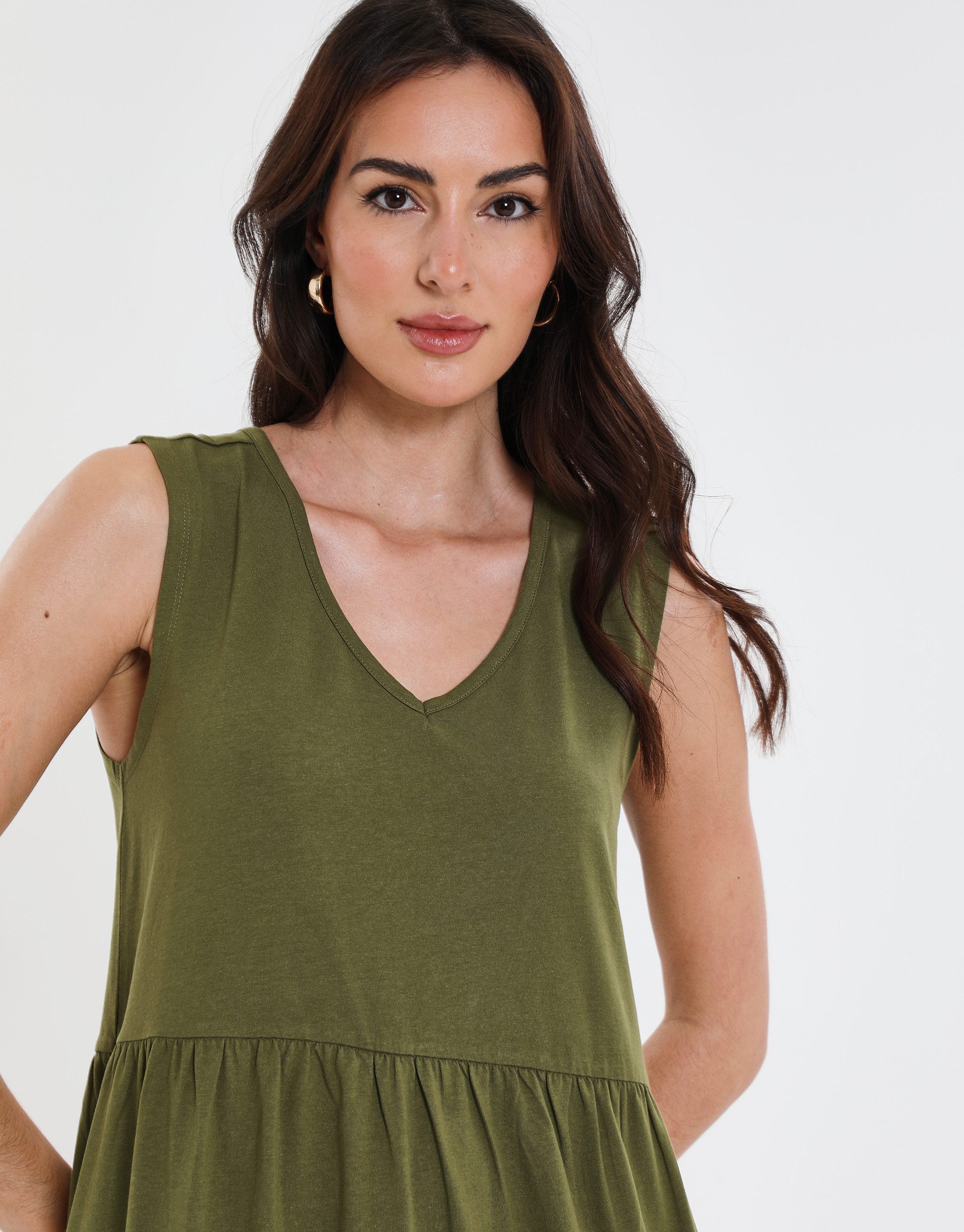 Threadbare Jerseykleid THB Byers Tiered im schlichten Design