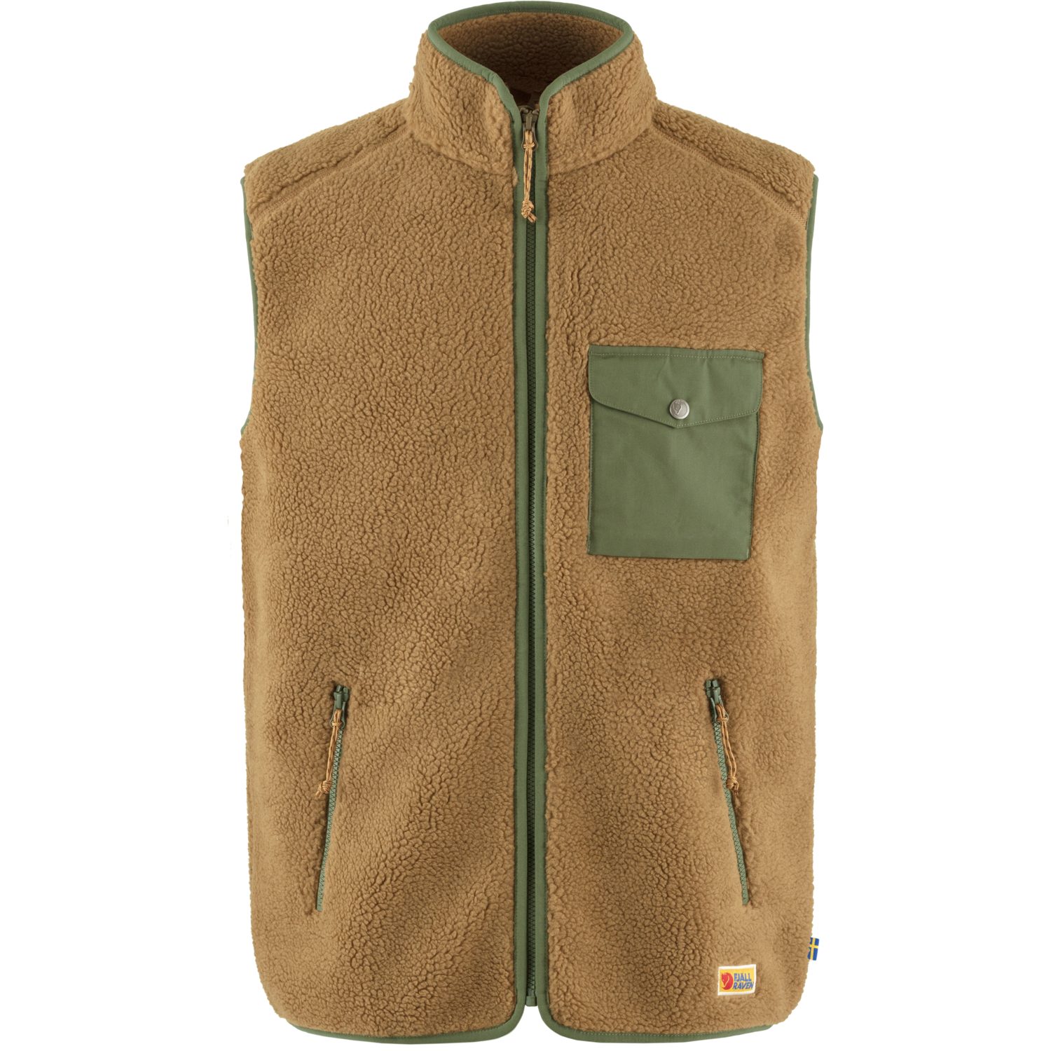 Fjällräven Fleeceweste green buckwheat Men Vardag Vest Fleece brown/laurel Pile