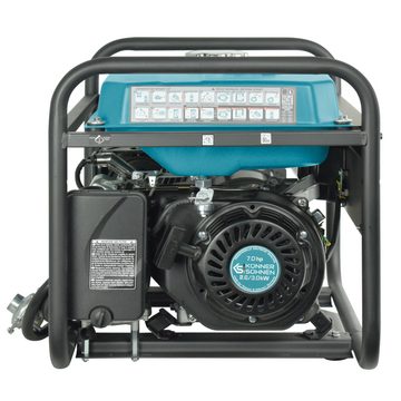 Könner & Söhnen Stromerzeuger KS 3000G, 3,00 in kW, (1-tlg., 4-Takt, Kupfer 2*16A), 230V Generator, für Kleinhaus, Garage oder Camping